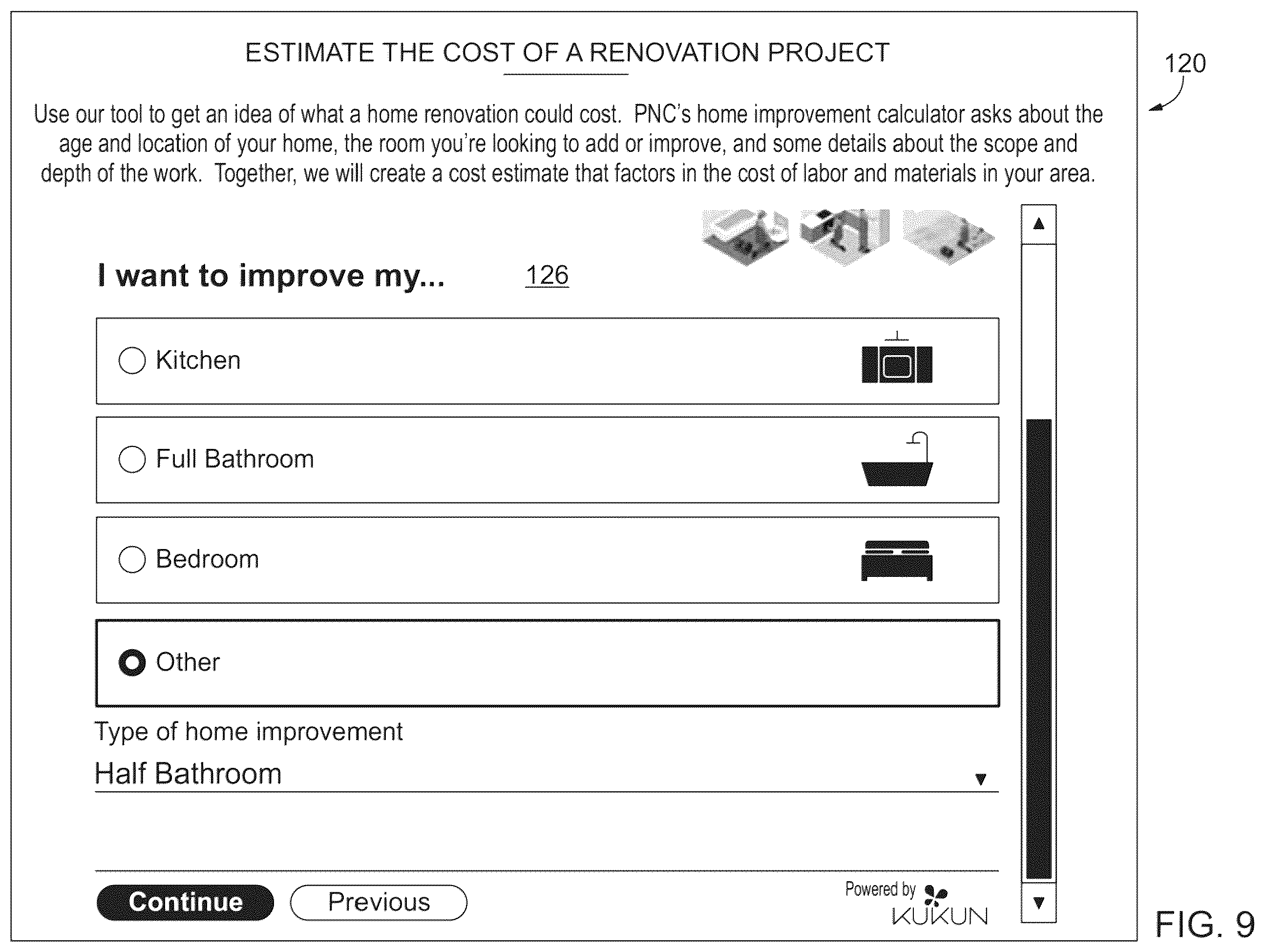 Patent US12333598 Figure 9 – Systems and methods for end-to-end consumer lending and financing solutions for choosing a credit card