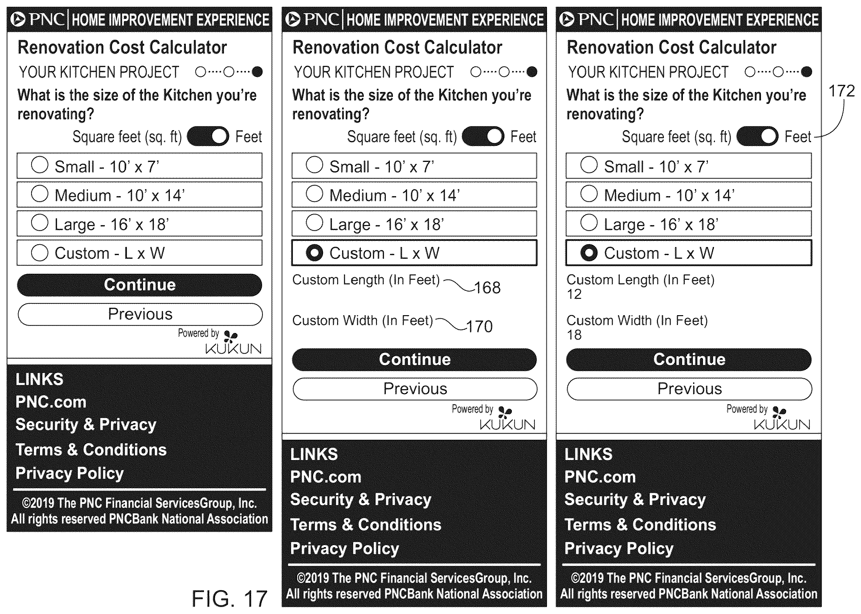 Patent US12333598 Figure 17 – Systems and methods for end-to-end consumer lending and financing solutions for choosing a credit card