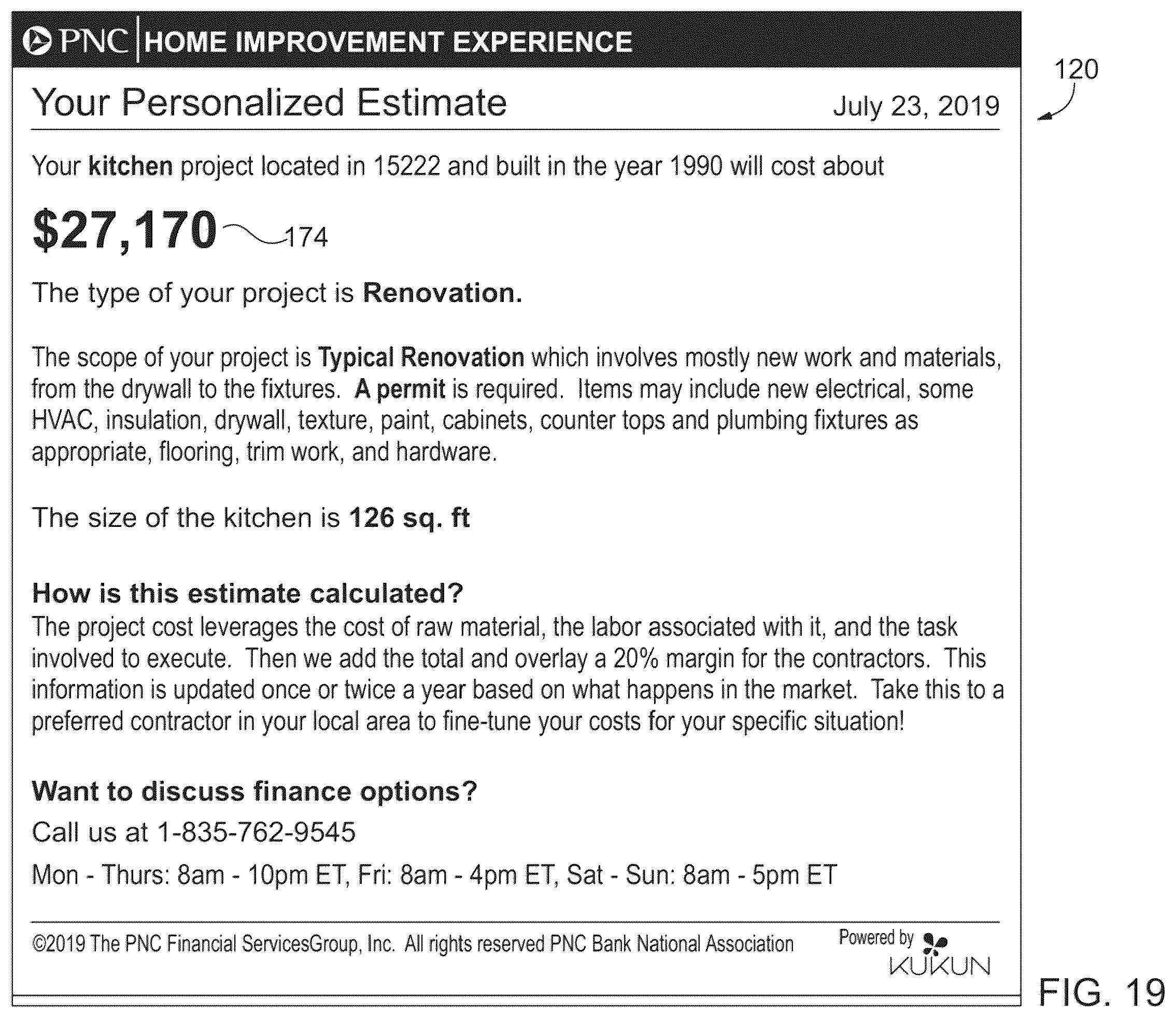 Patent US12333598 Figure 19 – Systems and methods for end-to-end consumer lending and financing solutions for choosing a credit card