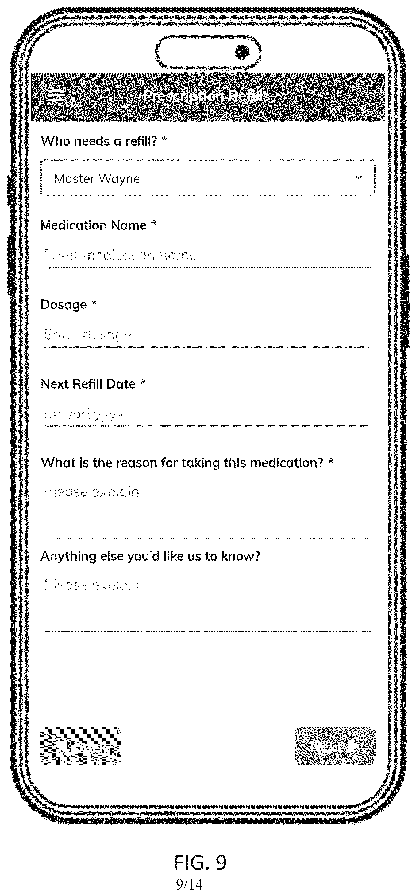 Patent US12333610 Figure 9 – Integrated data and predictive outputs for small business healthcare solutions