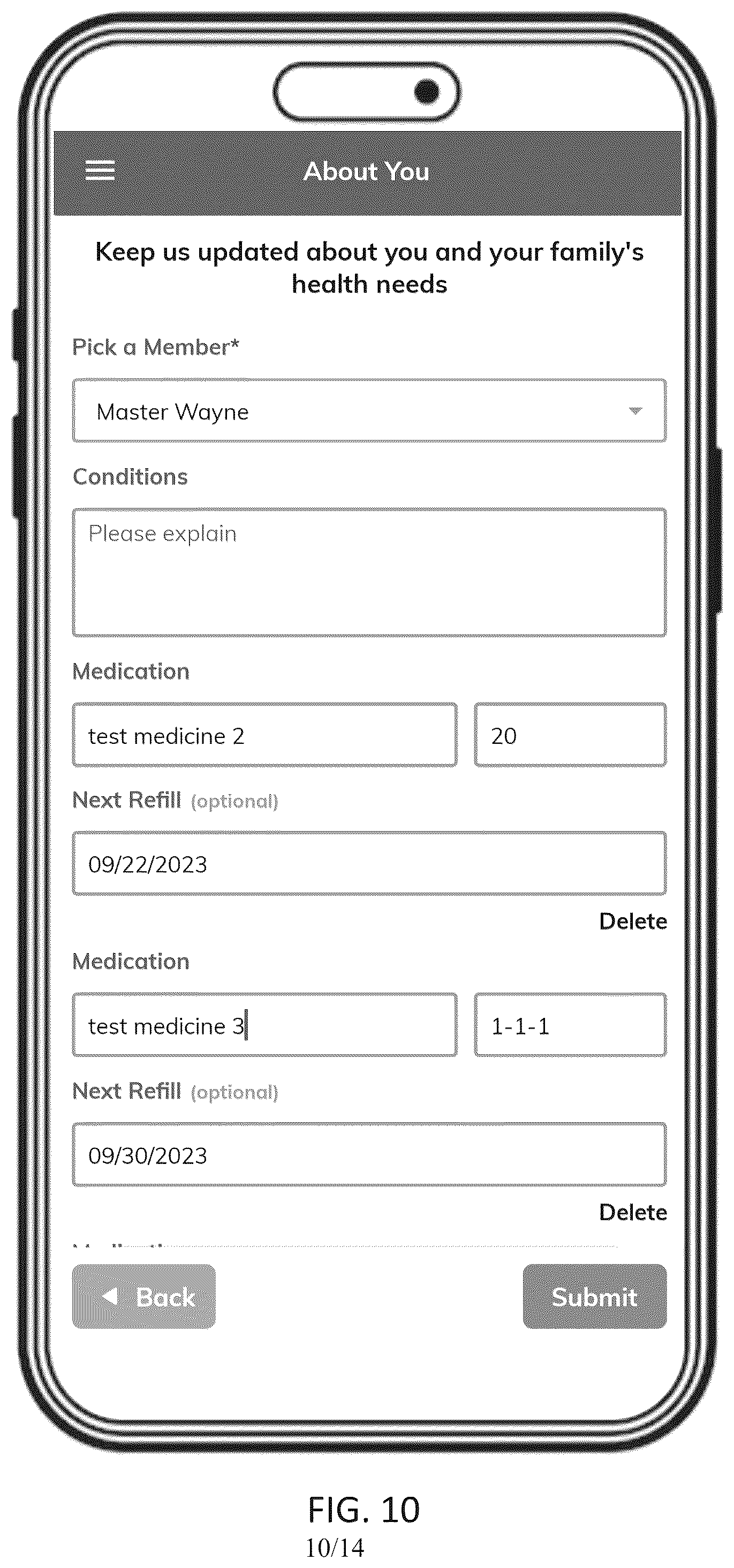 Patent US12333610 Figure 10 – Integrated data and predictive outputs for small business healthcare solutions