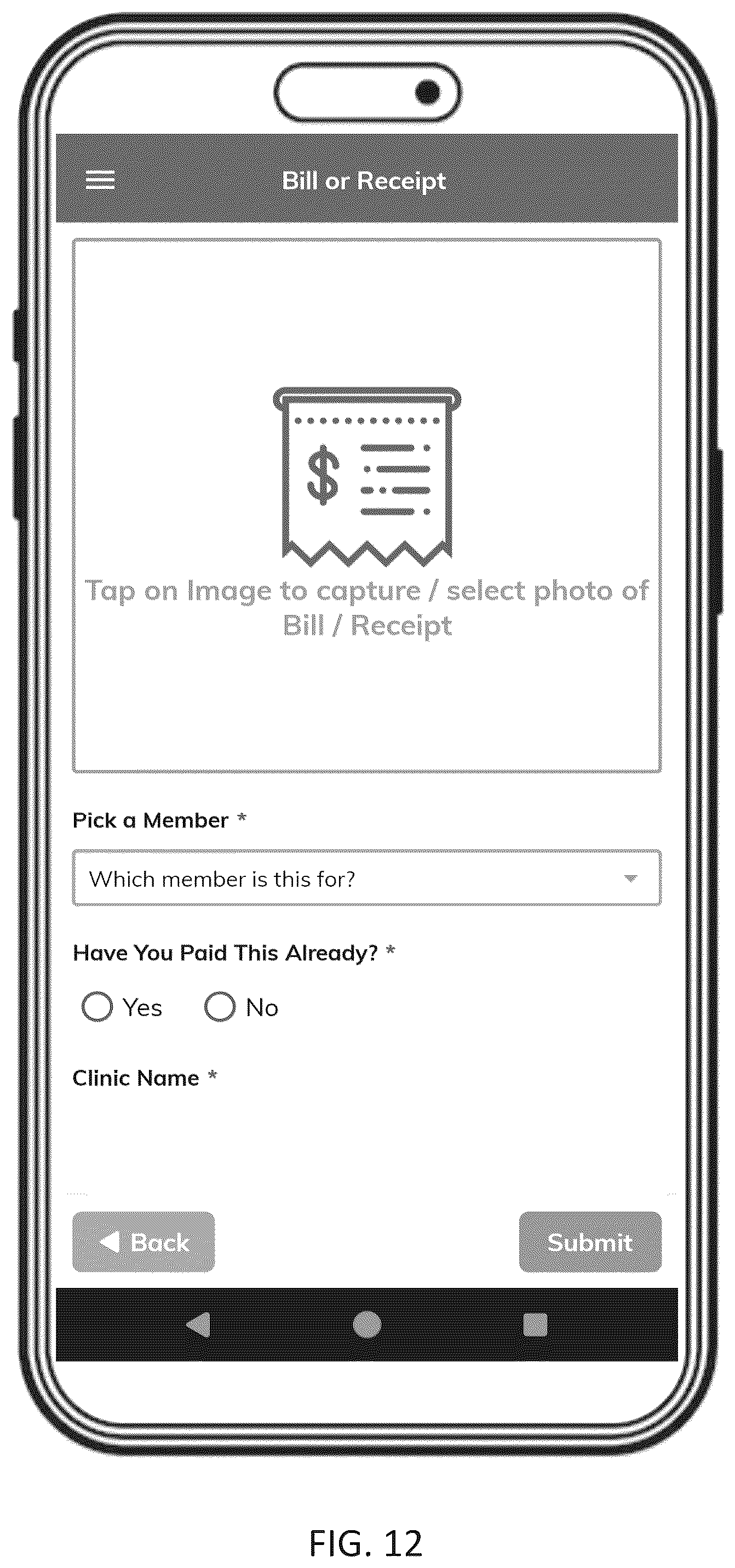 Patent US12333610 Figure 12 – Integrated data and predictive outputs for small business healthcare solutions