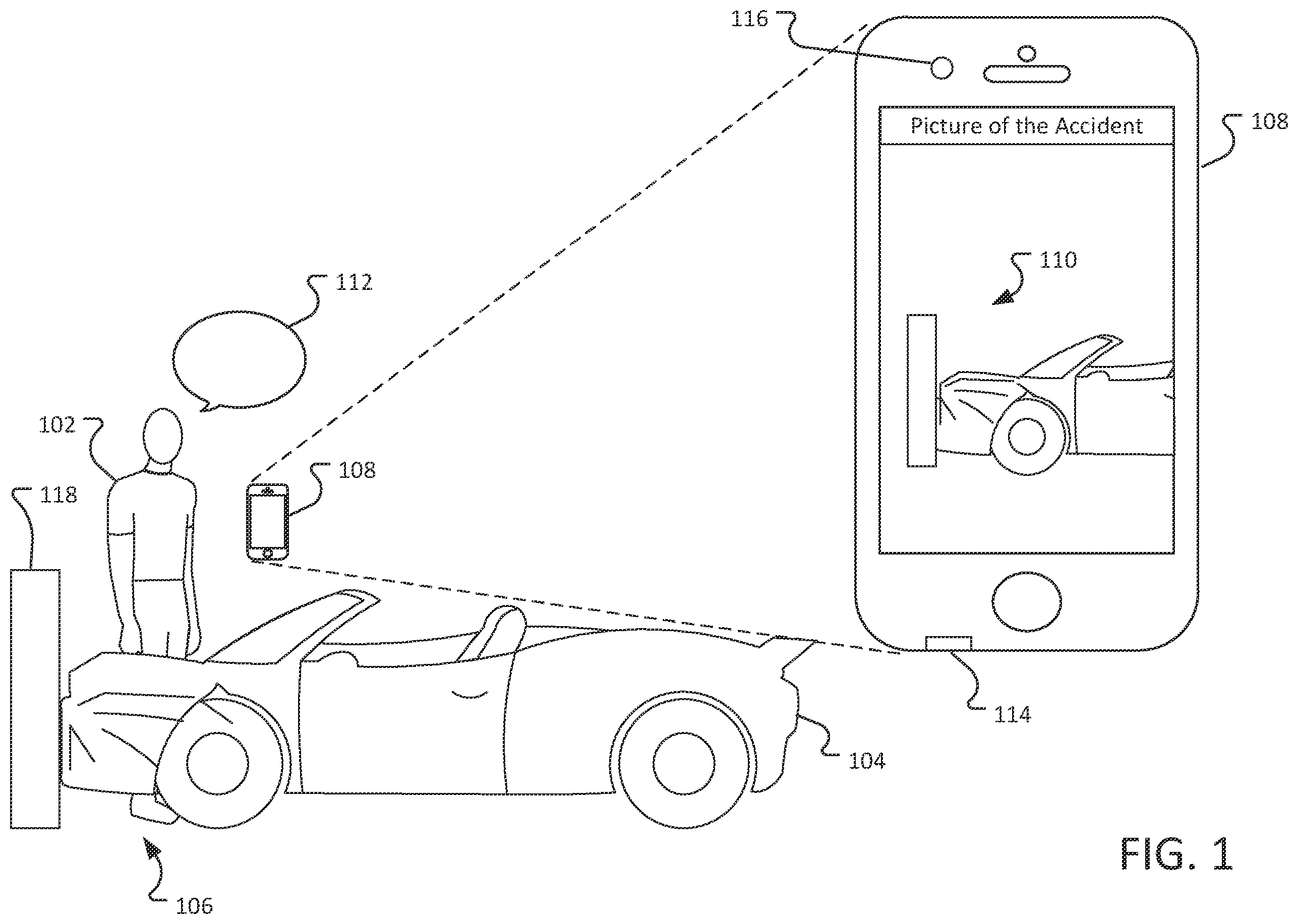 Patent US12333611 Figure 1 – Digital imagery, audio, and meta-data