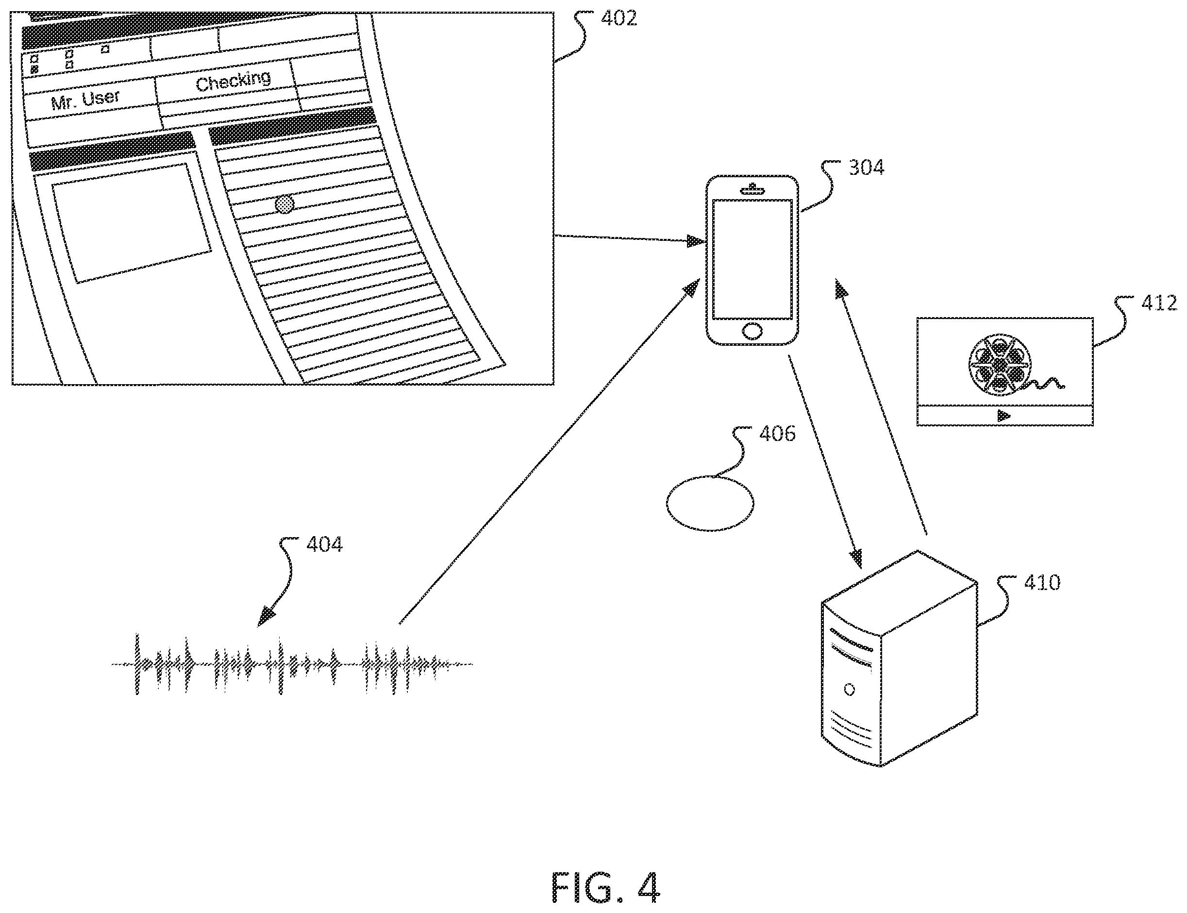 Patent US12333611 Figure 4 – Digital imagery, audio, and meta-data