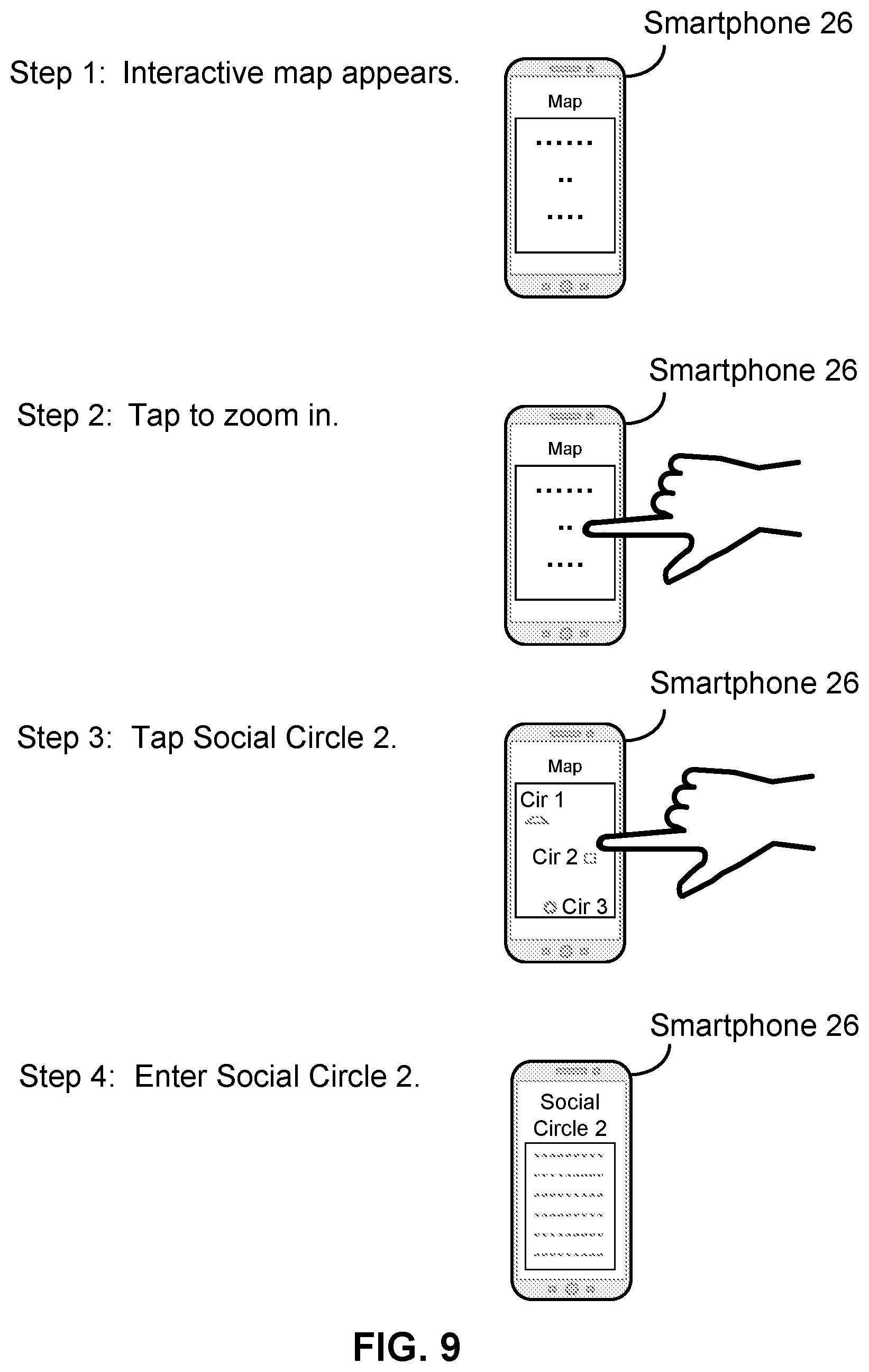 Patent US12333615 Figure 6 – Location-based open social networks