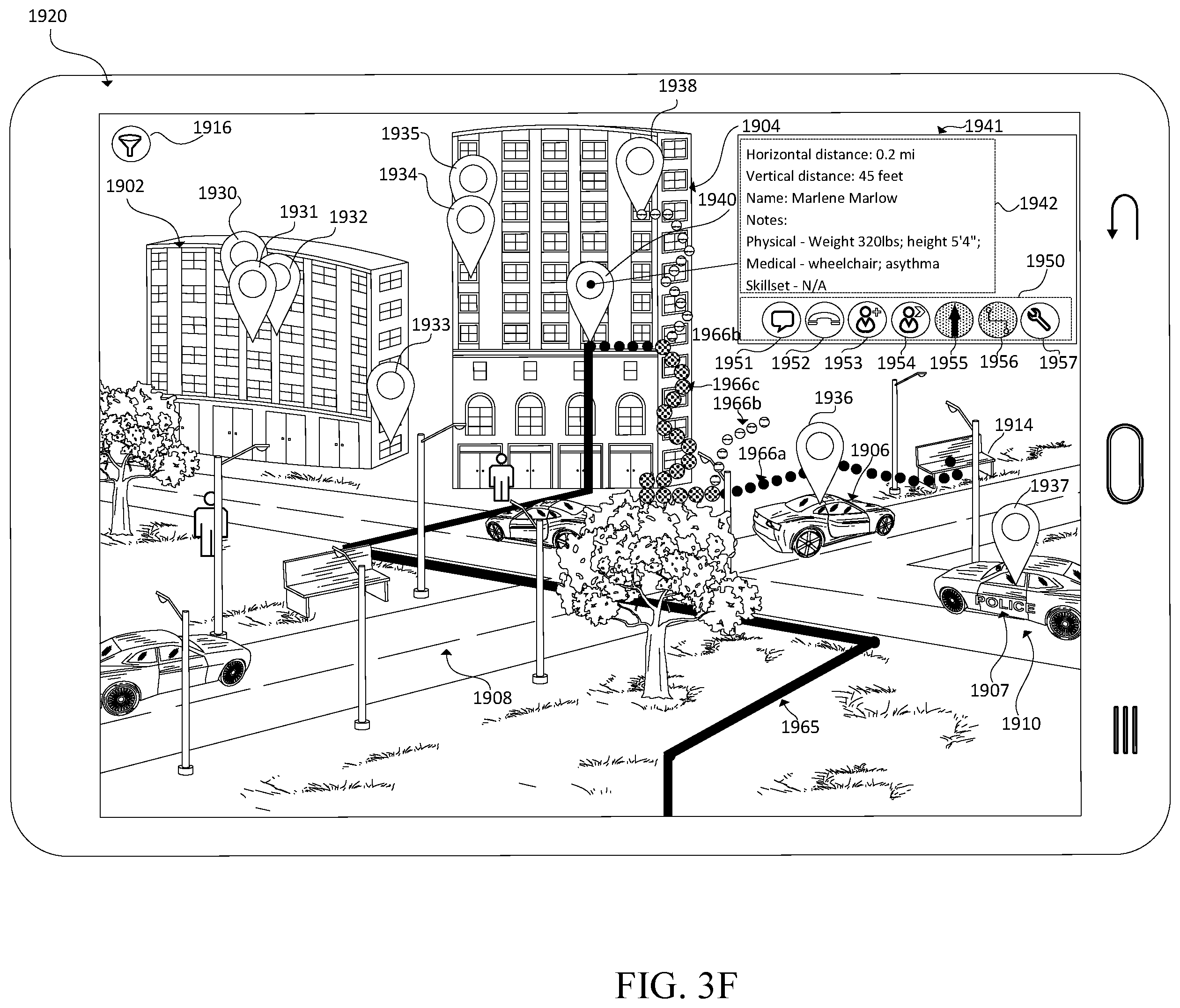Patent US12333629 Figure 8 – Systems and methods for providing augmented reality emergency response solutions
