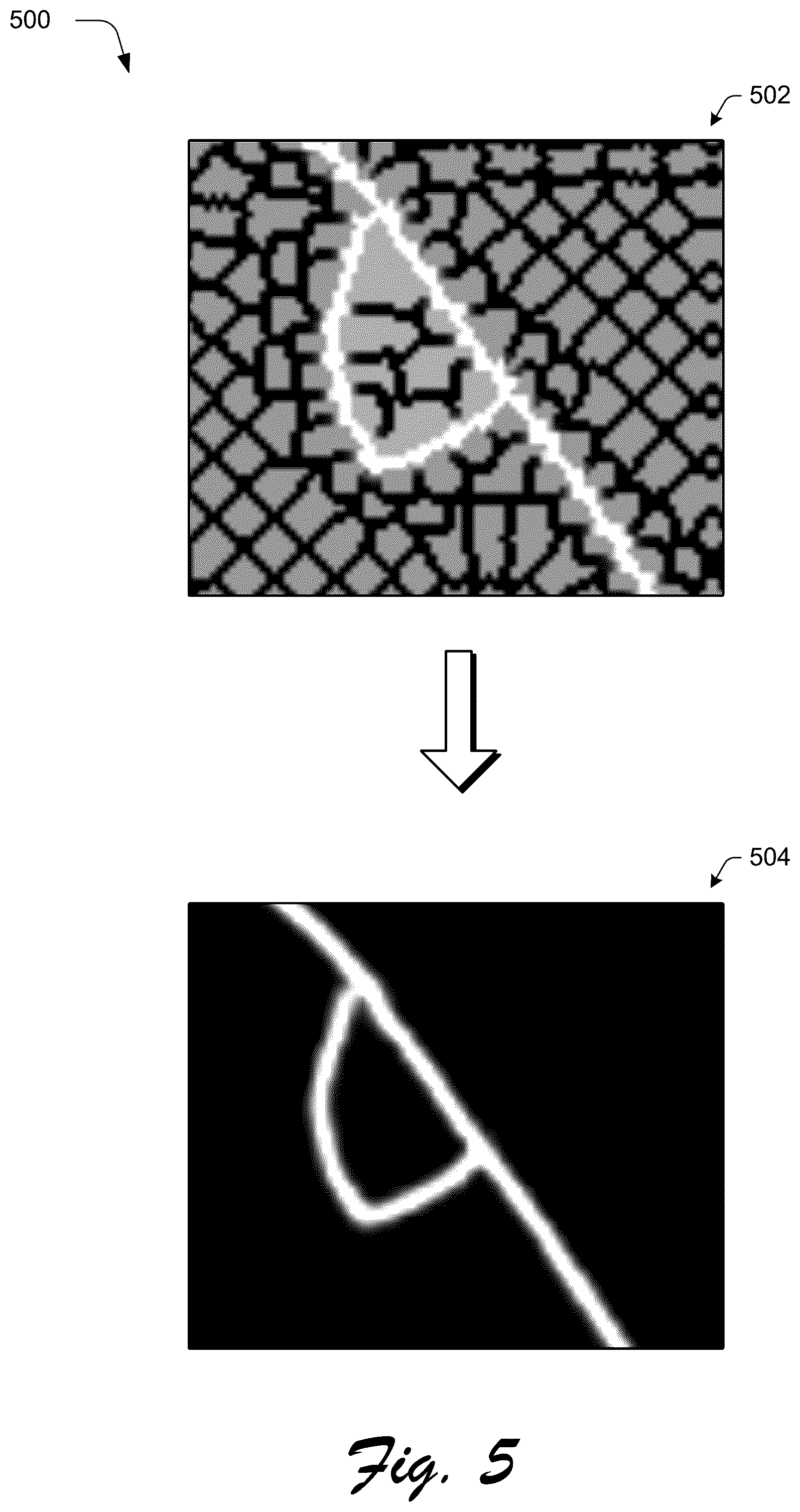 Patent US12333634 Figure 5 – Curve generation for sketch vectorization