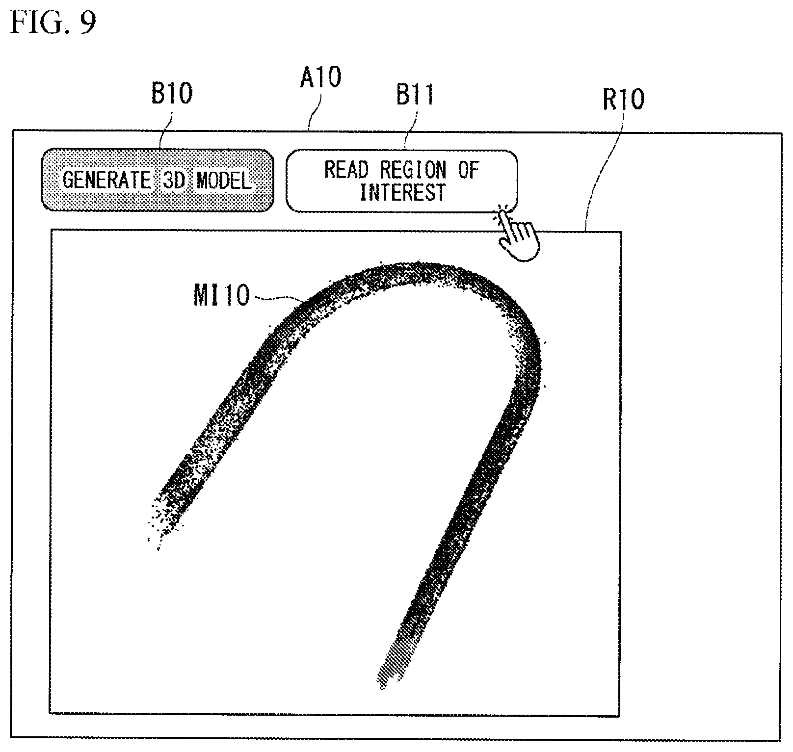 Patent US12333644 Figure 9 – Image display method, display control device, and recording medium for displaying shape image of subject and coordinates estimated from two-dimensional coordinates in reference image projected thereon