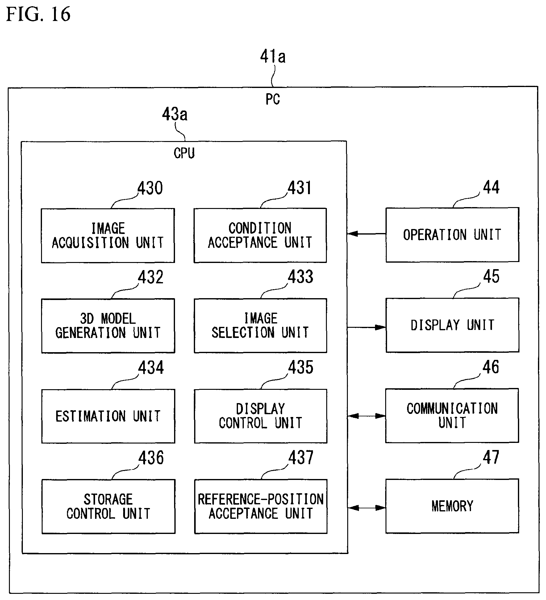 Patent US12333644 Figure 16 – Image display method, display control device, and recording medium for displaying shape image of subject and coordinates estimated from two-dimensional coordinates in reference image projected thereon