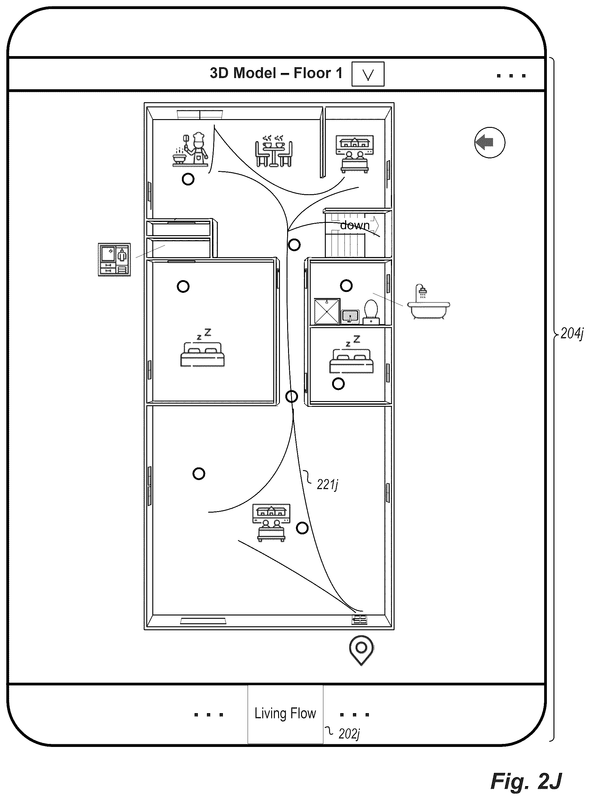 Patent US12333655 Figure 11 – Presenting building information using video and building models