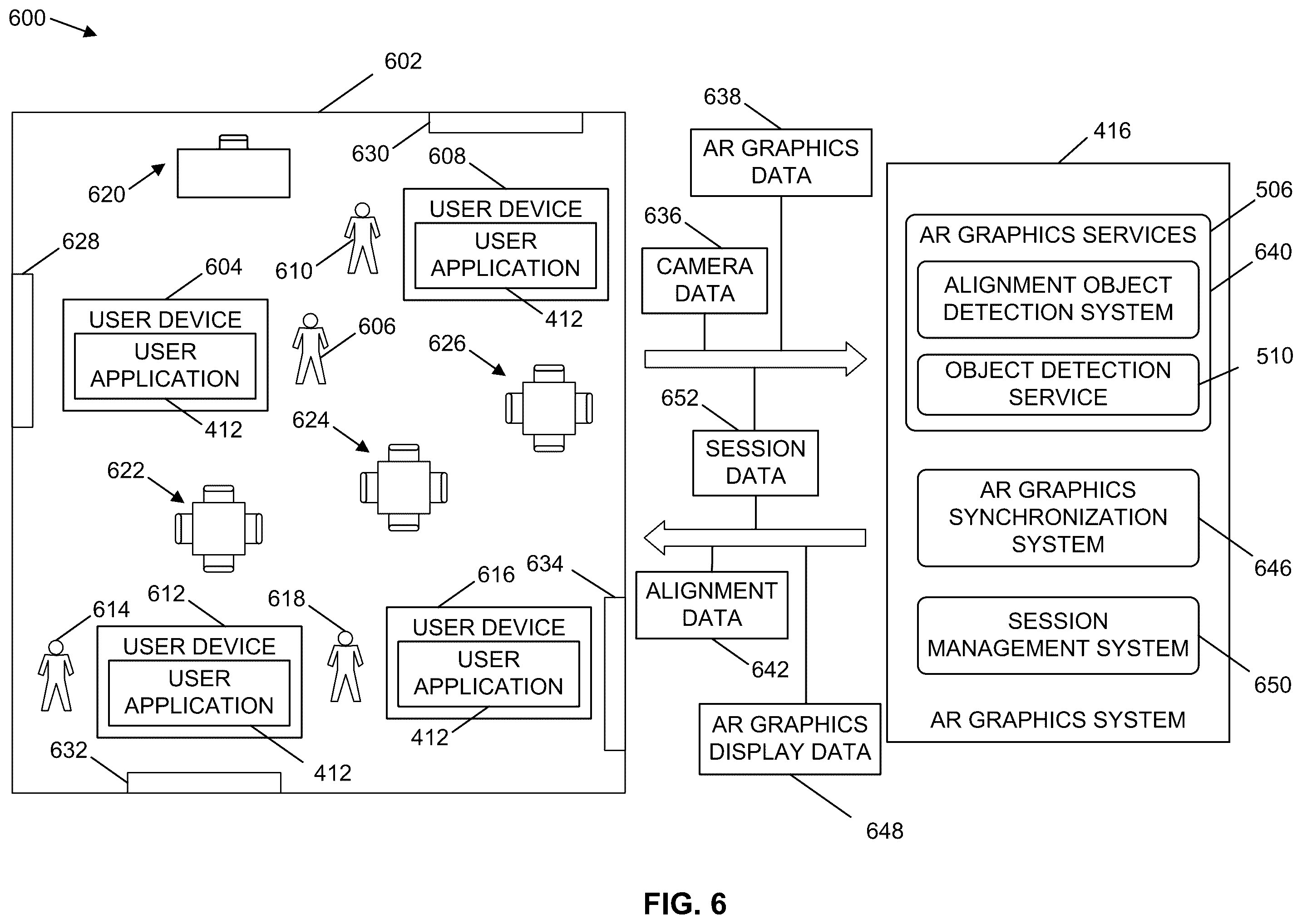 Patent US12333658 Figure 6 – Generating user interfaces displaying augmented reality graphics