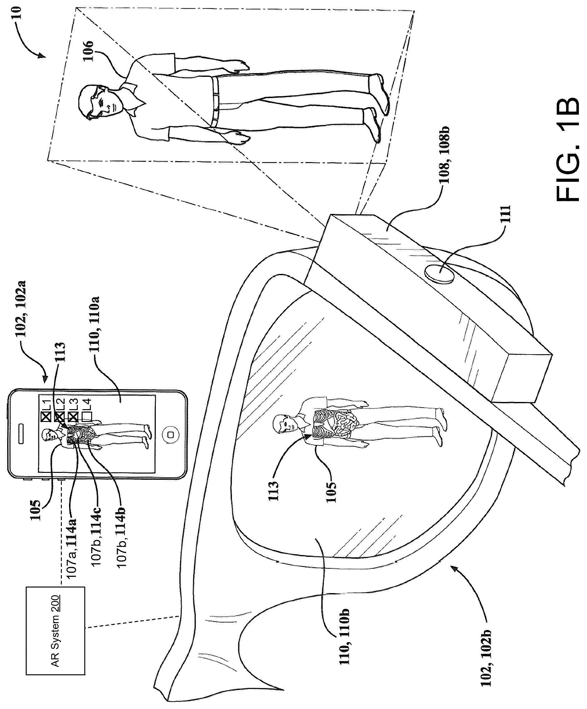 Patent US12333659 Figure 2 – Systems and methods for displaying layered augmented anatomical features