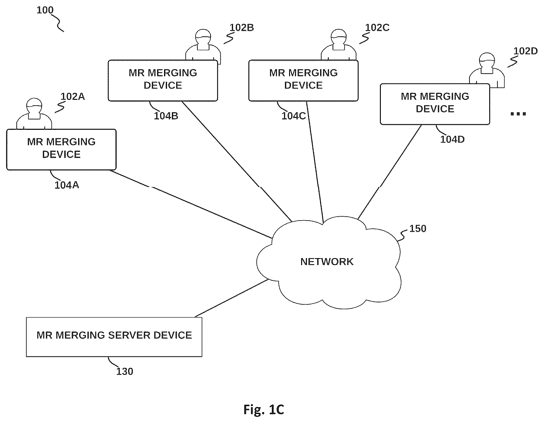 Patent US12333670 Figure 3 – Method and system for merging distant spaces