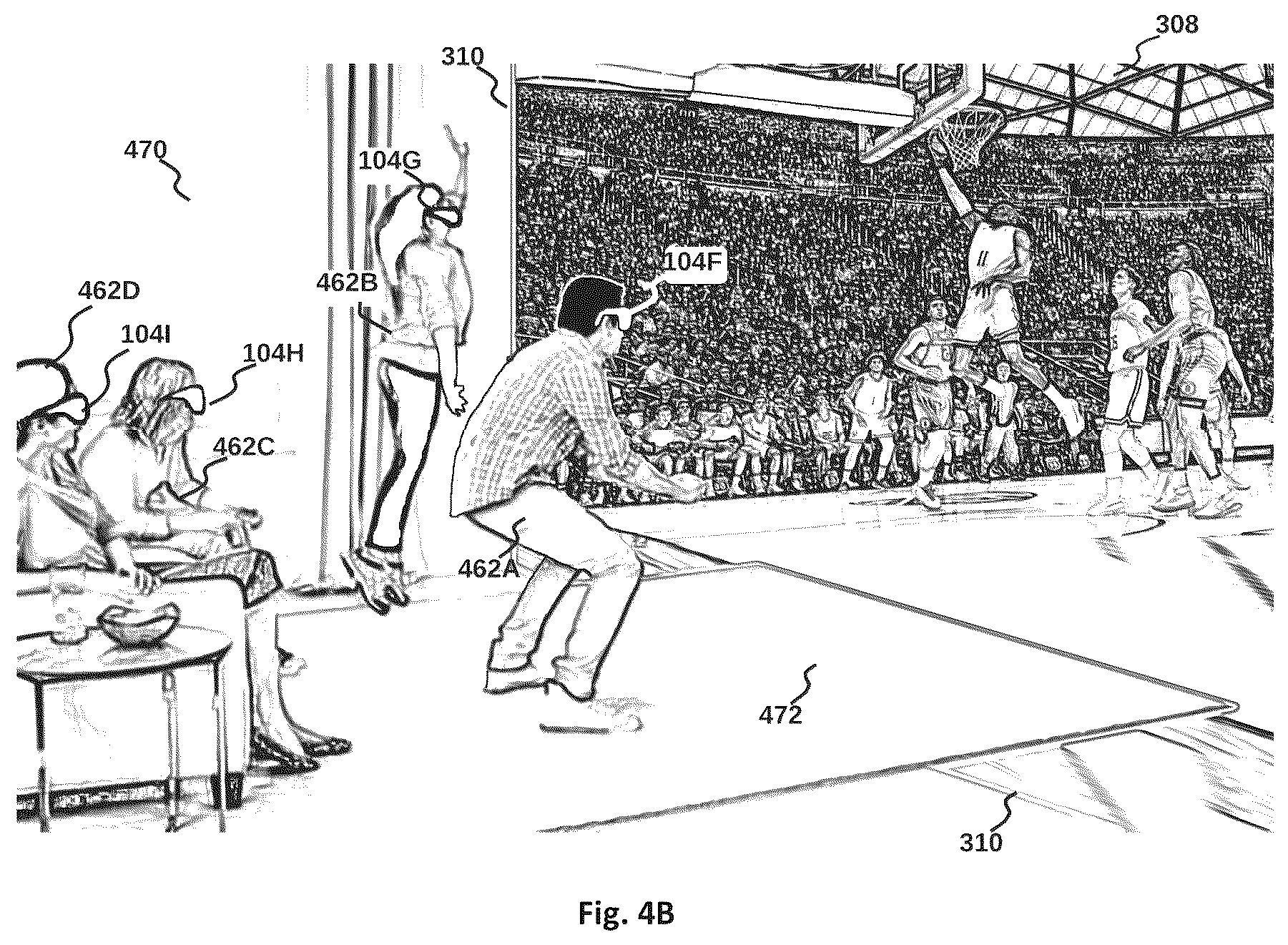 Patent US12333670 Figure 8 – Method and system for merging distant spaces