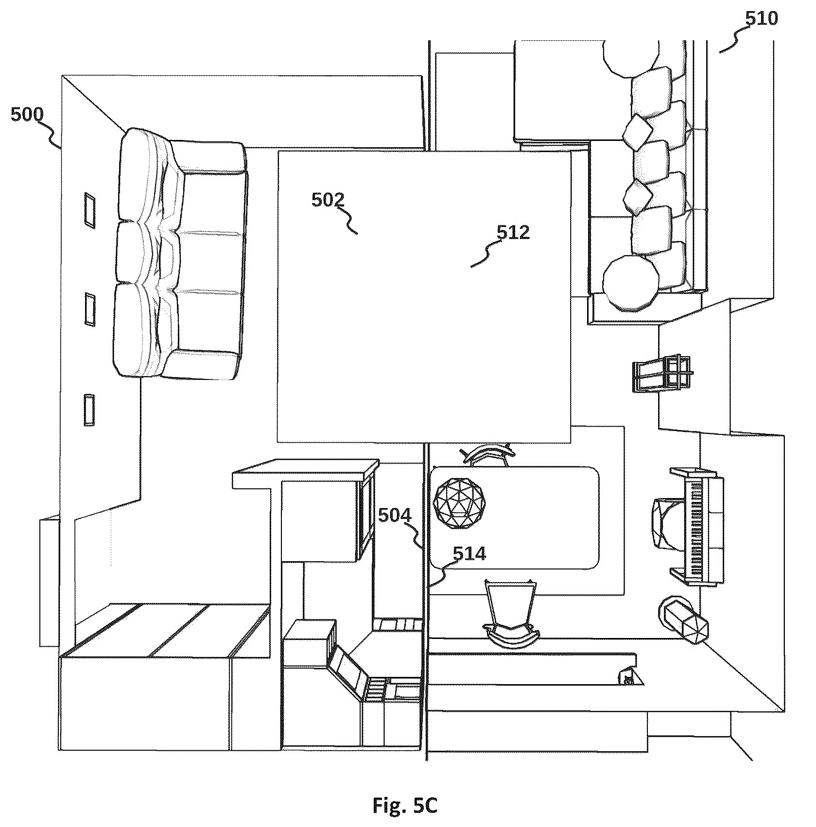 Patent US12333670 Figure 12 – Method and system for merging distant spaces