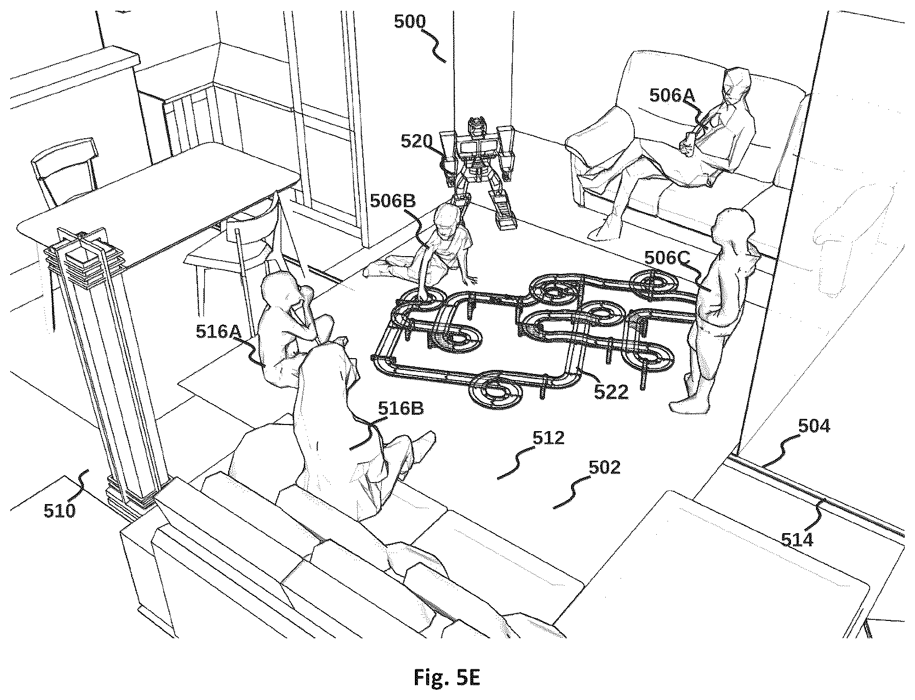 Patent US12333670 Figure 14 – Method and system for merging distant spaces