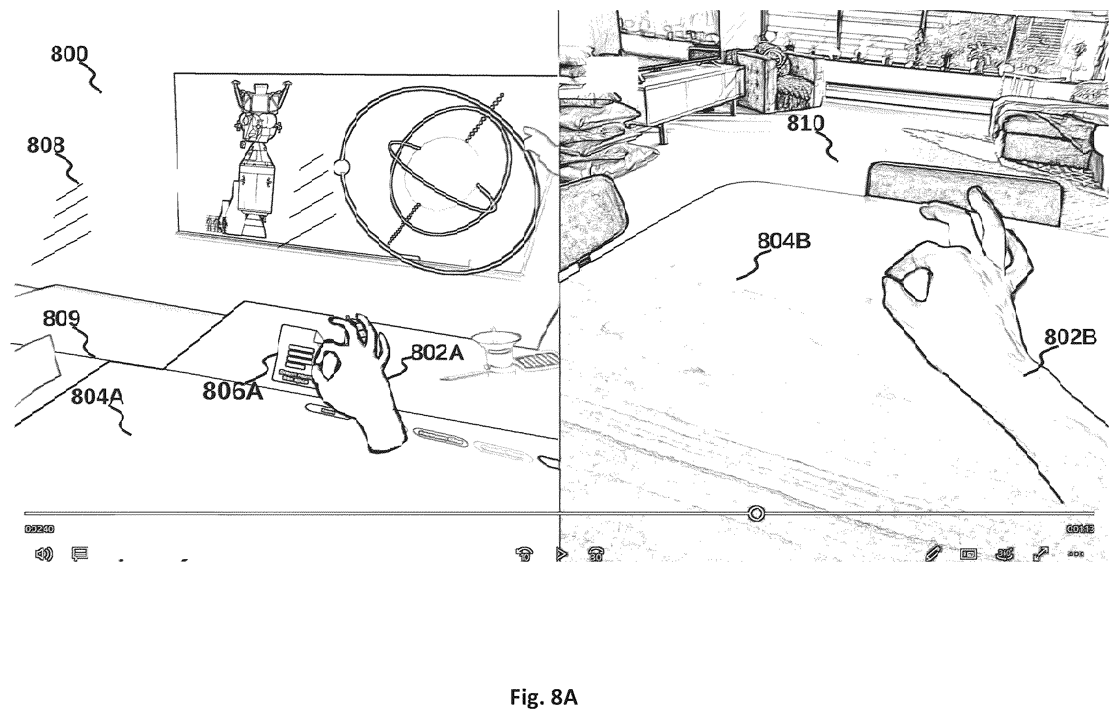 Patent US12333670 Figure 17 – Method and system for merging distant spaces