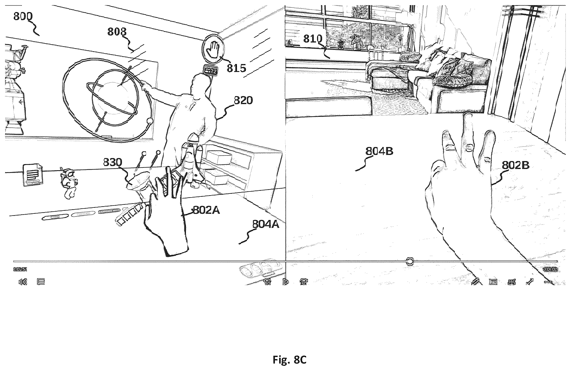 Patent US12333670 Figure 19 – Method and system for merging distant spaces