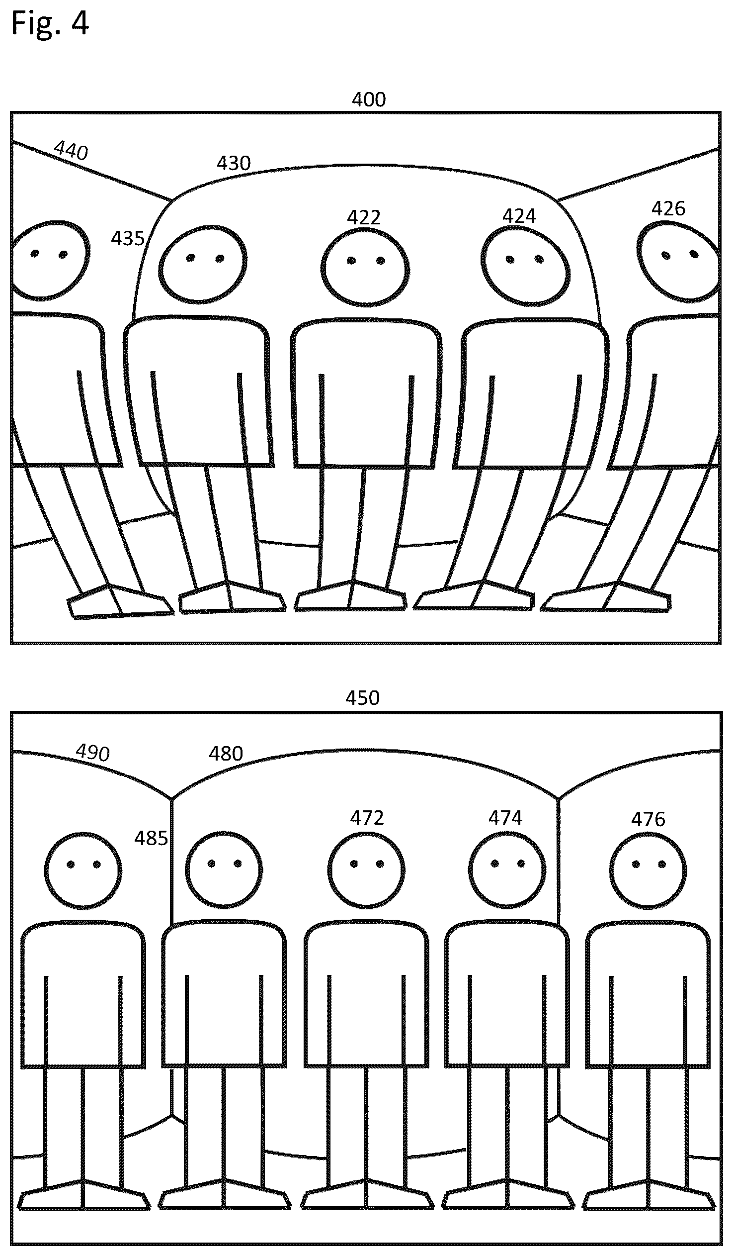 Patent US12333693 Figure 4 – Method for optimal body or face protection with adaptive dewarping based on context segmentation layers