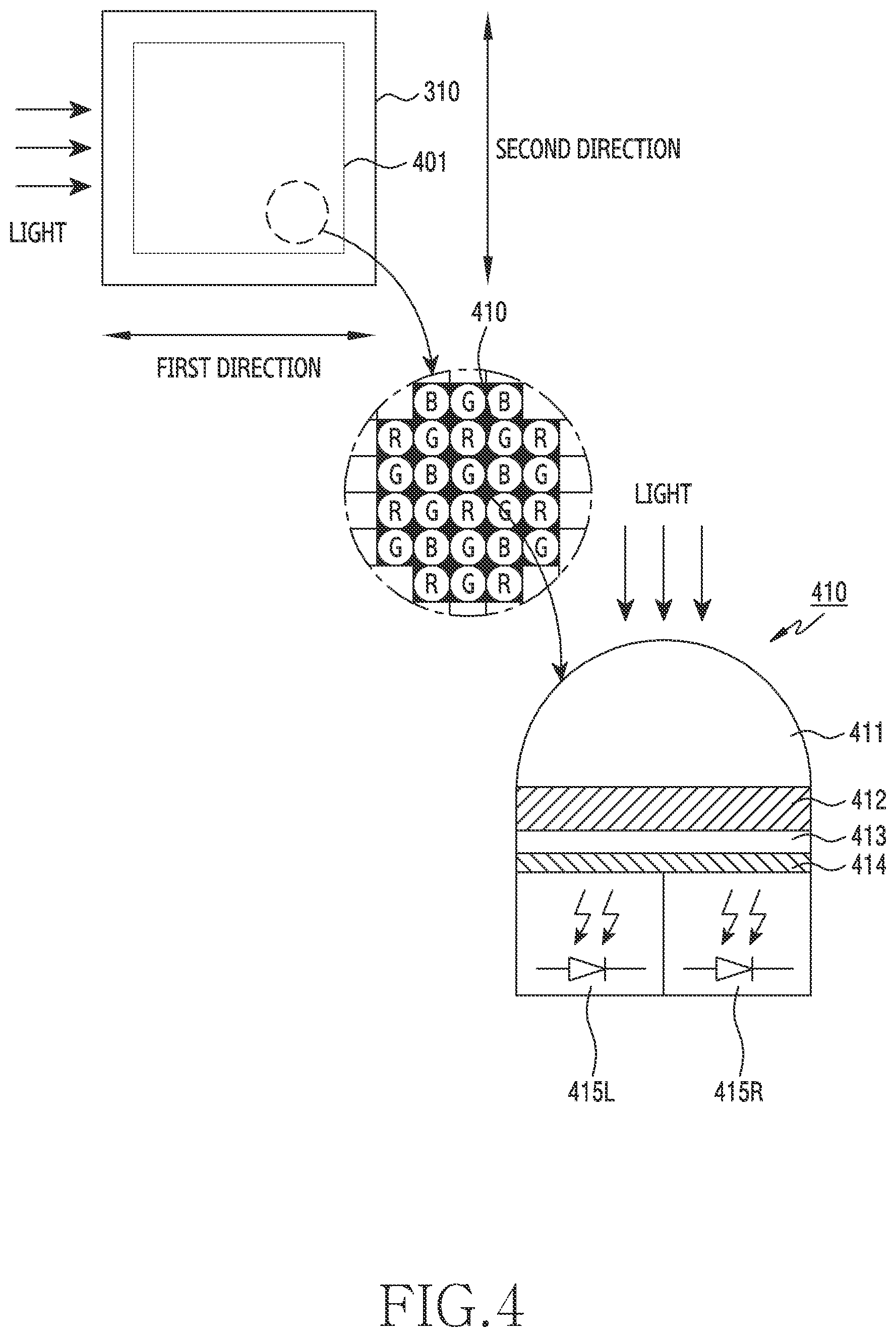Patent US12333696 Figure 4 – Electronic device for detecting defect in image on basis of difference among sub-images acquired by multiple photodiode sensors, and operation method thereof