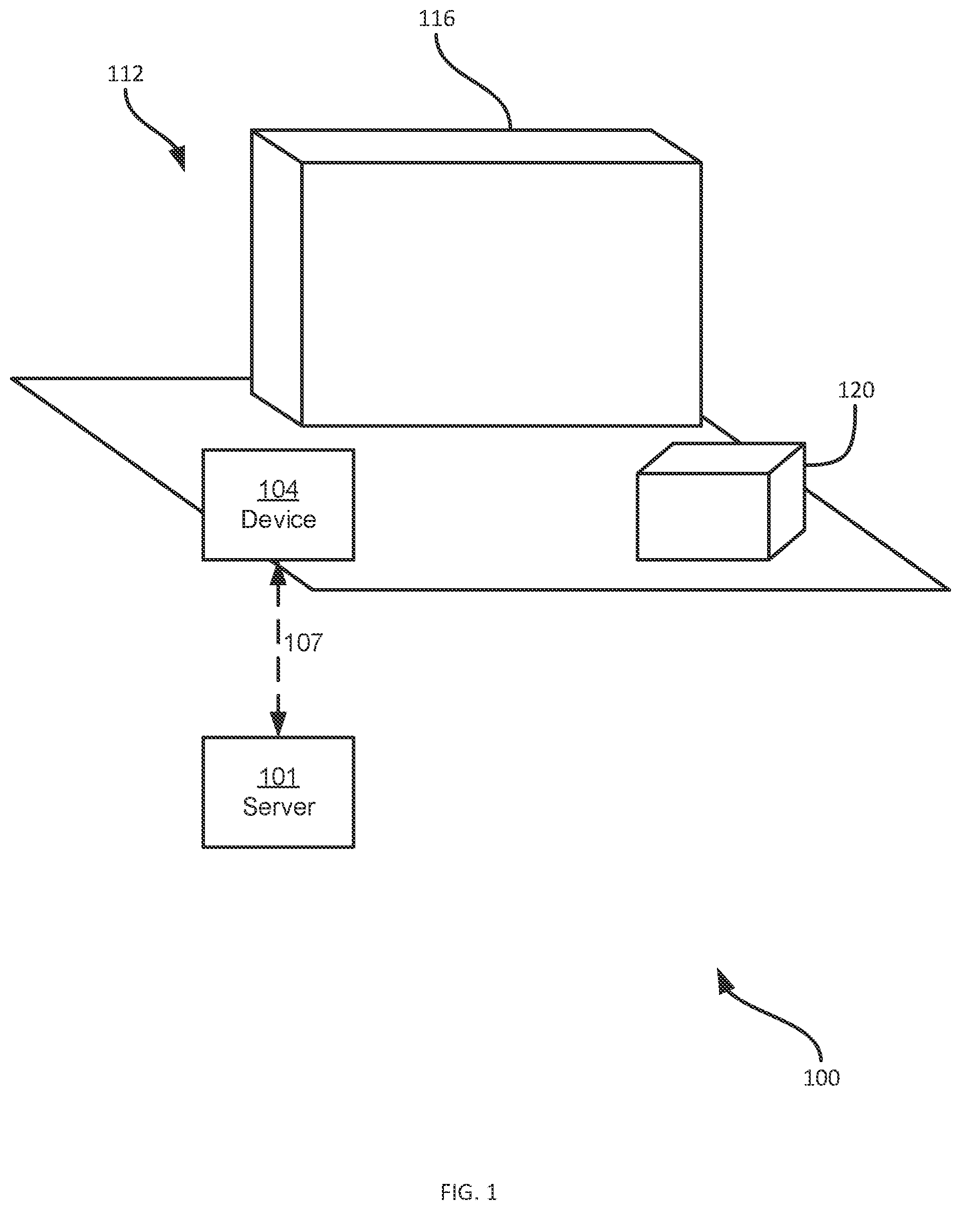 Patent US12333747 Figure 1 – System and method for dimensioning target objects