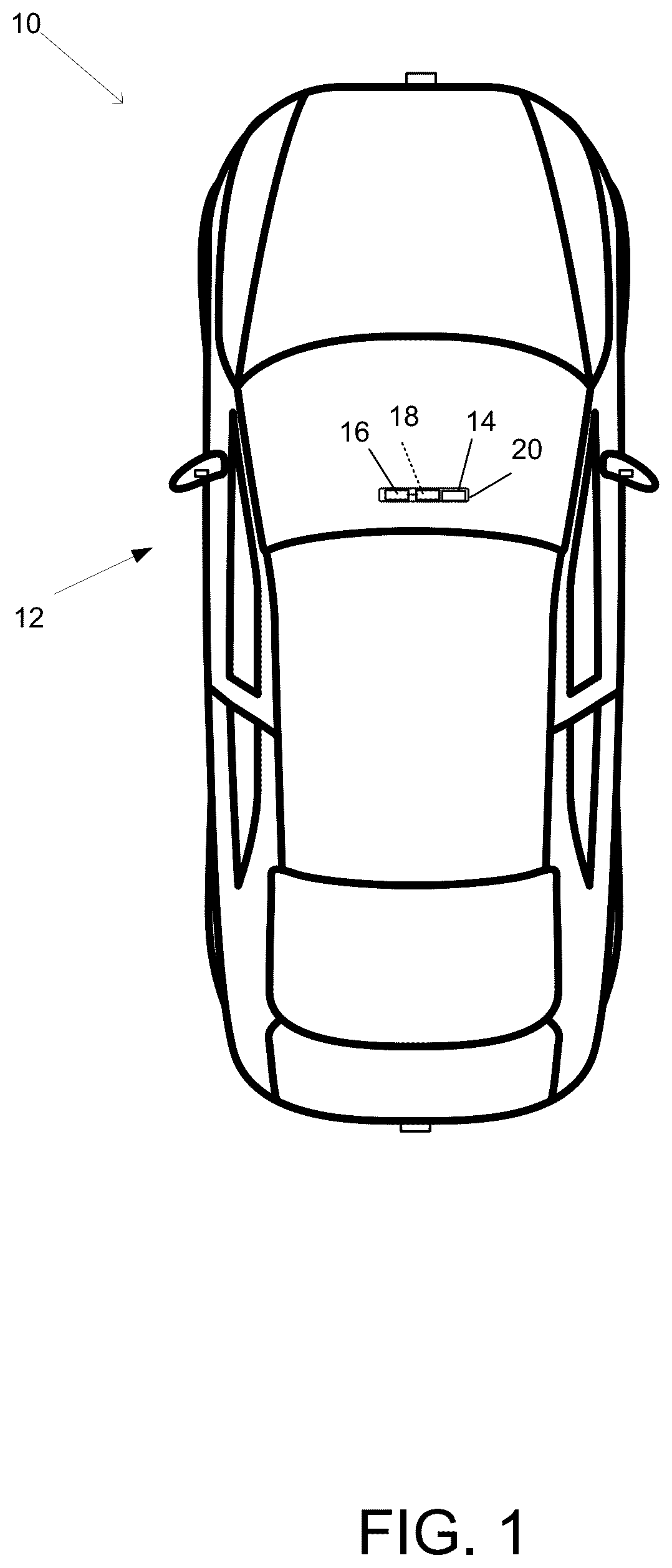 Patent US12333770 Figure 1 – Vehicular camera with polarization filter