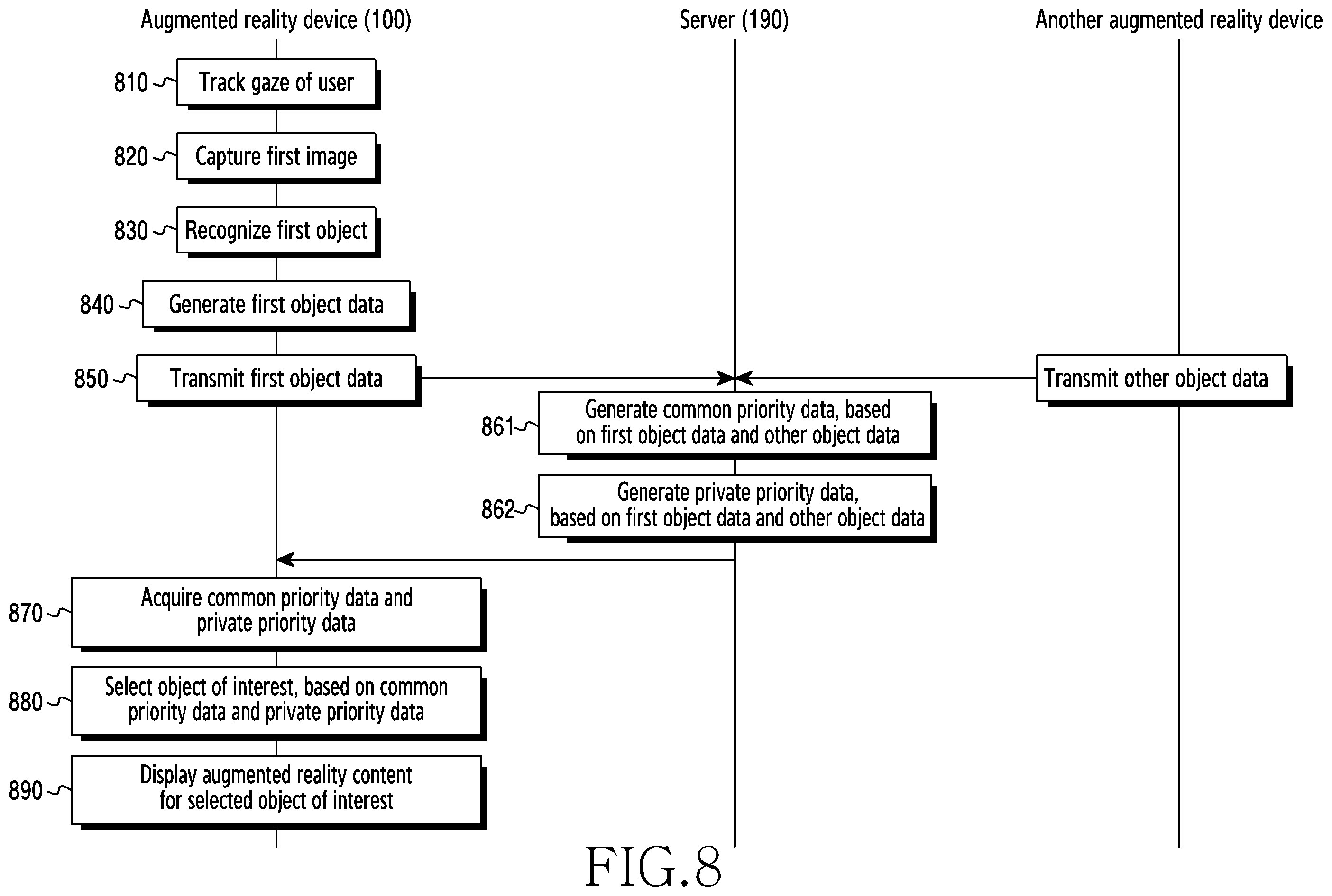 Patent US12333803 Figure 8 – Electronic device for displaying AR object and method thereof