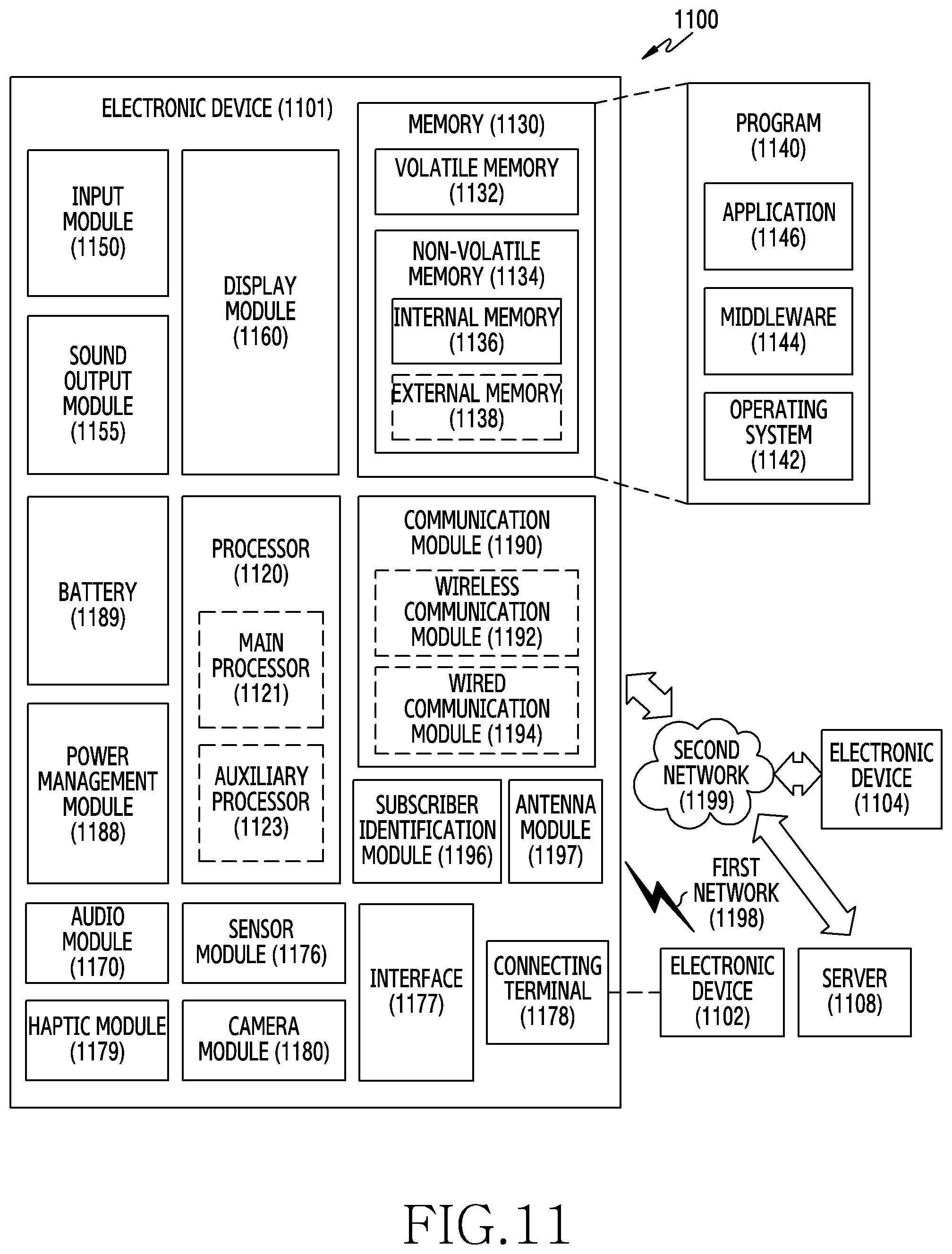 Patent US12333803 Figure 11 – Electronic device for displaying AR object and method thereof