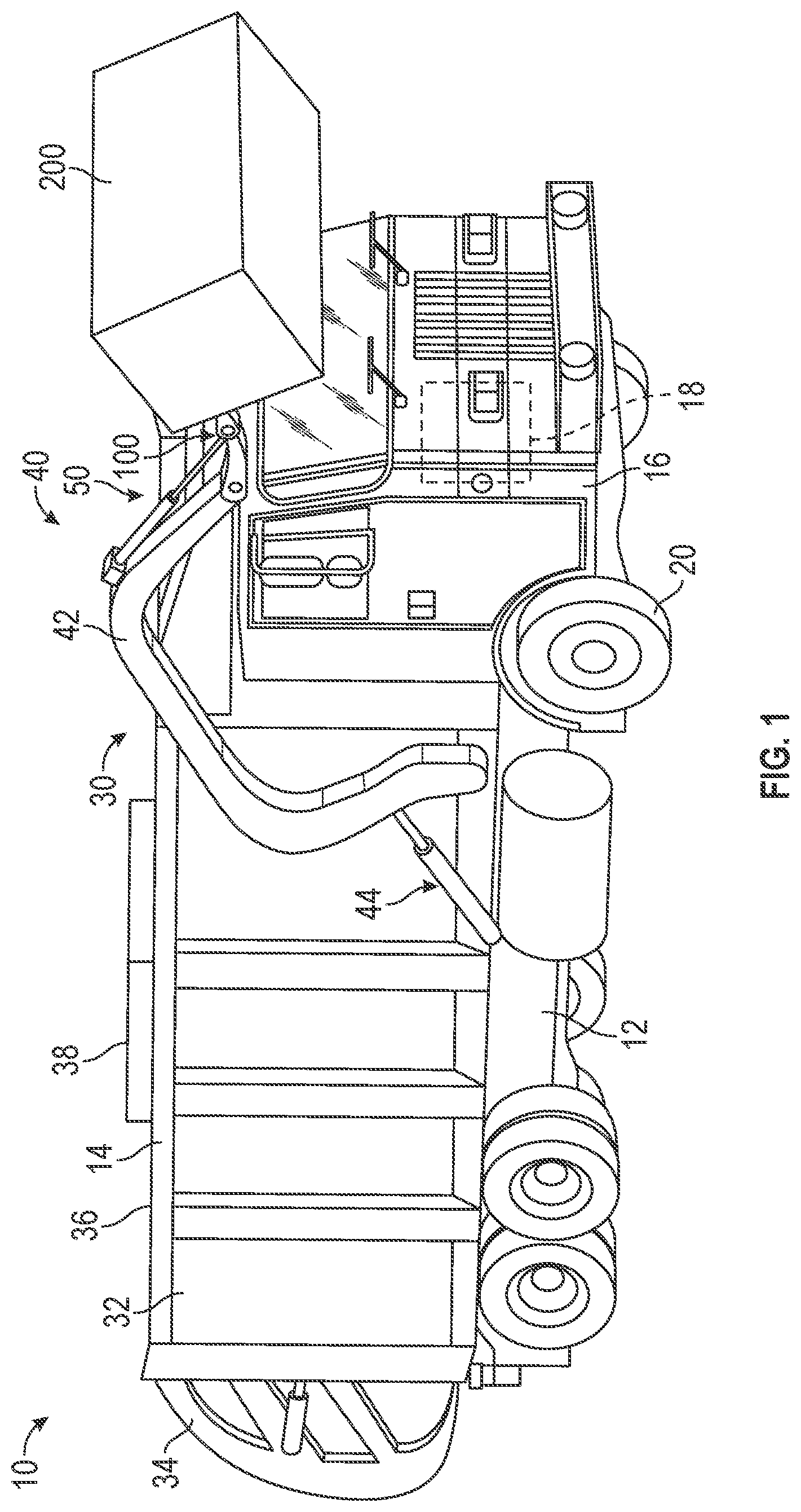 Patent US12333805 — Refuse vehicle control system — Figure 1