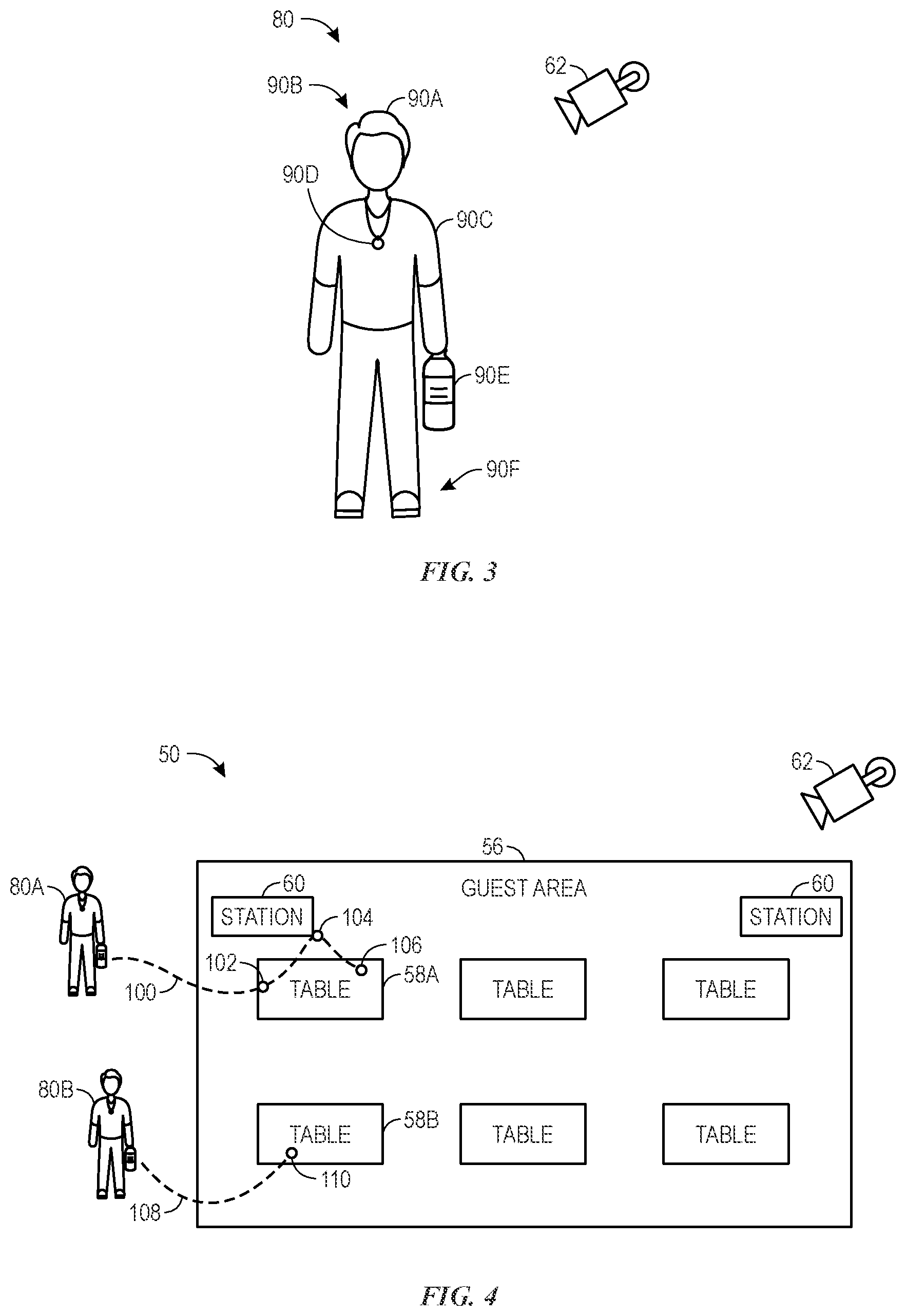 Patent US12333809 Figure 2 – Systems and methods for locating a guest in a facility for order delivery