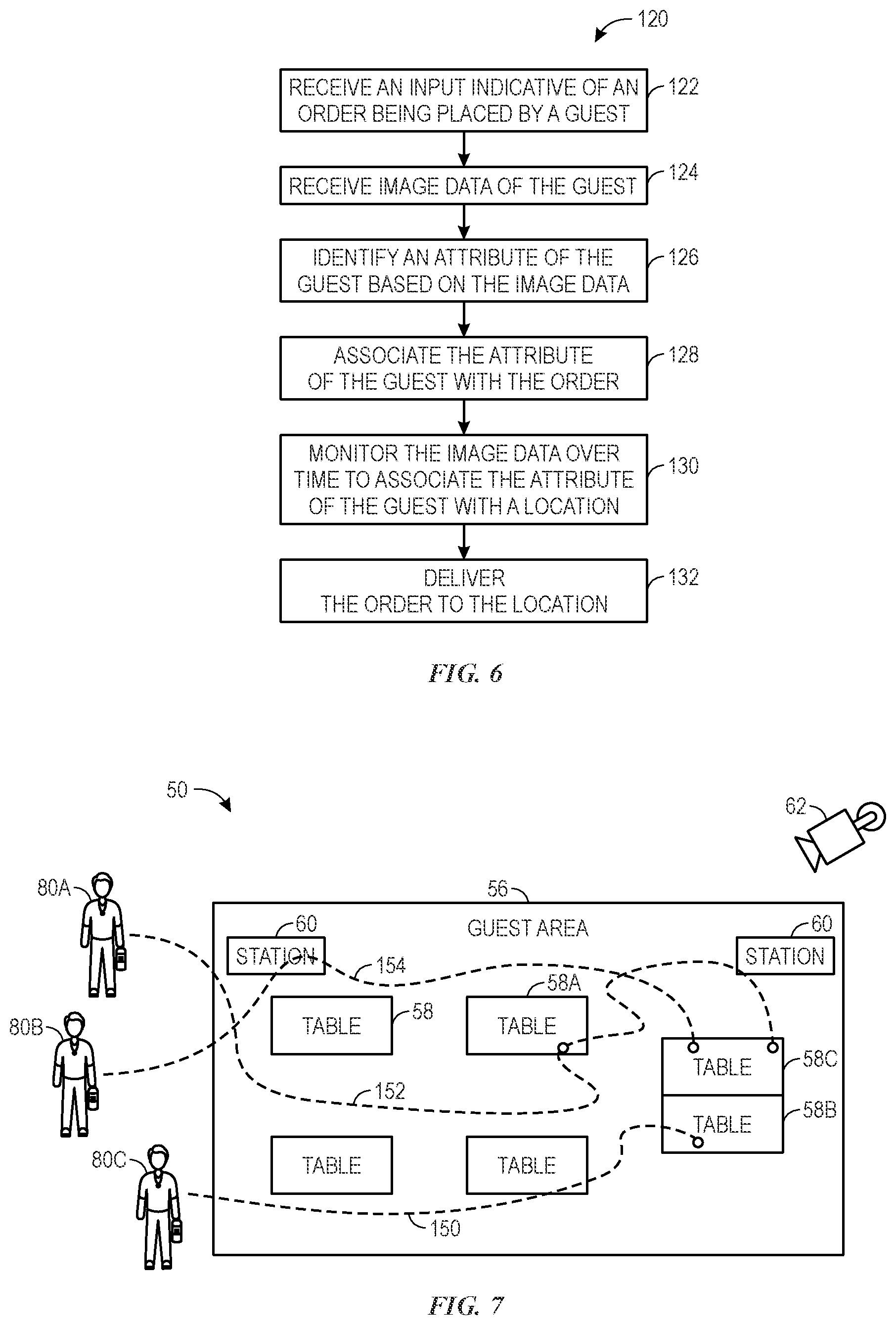Patent US12333809 Figure 4 – Systems and methods for locating a guest in a facility for order delivery