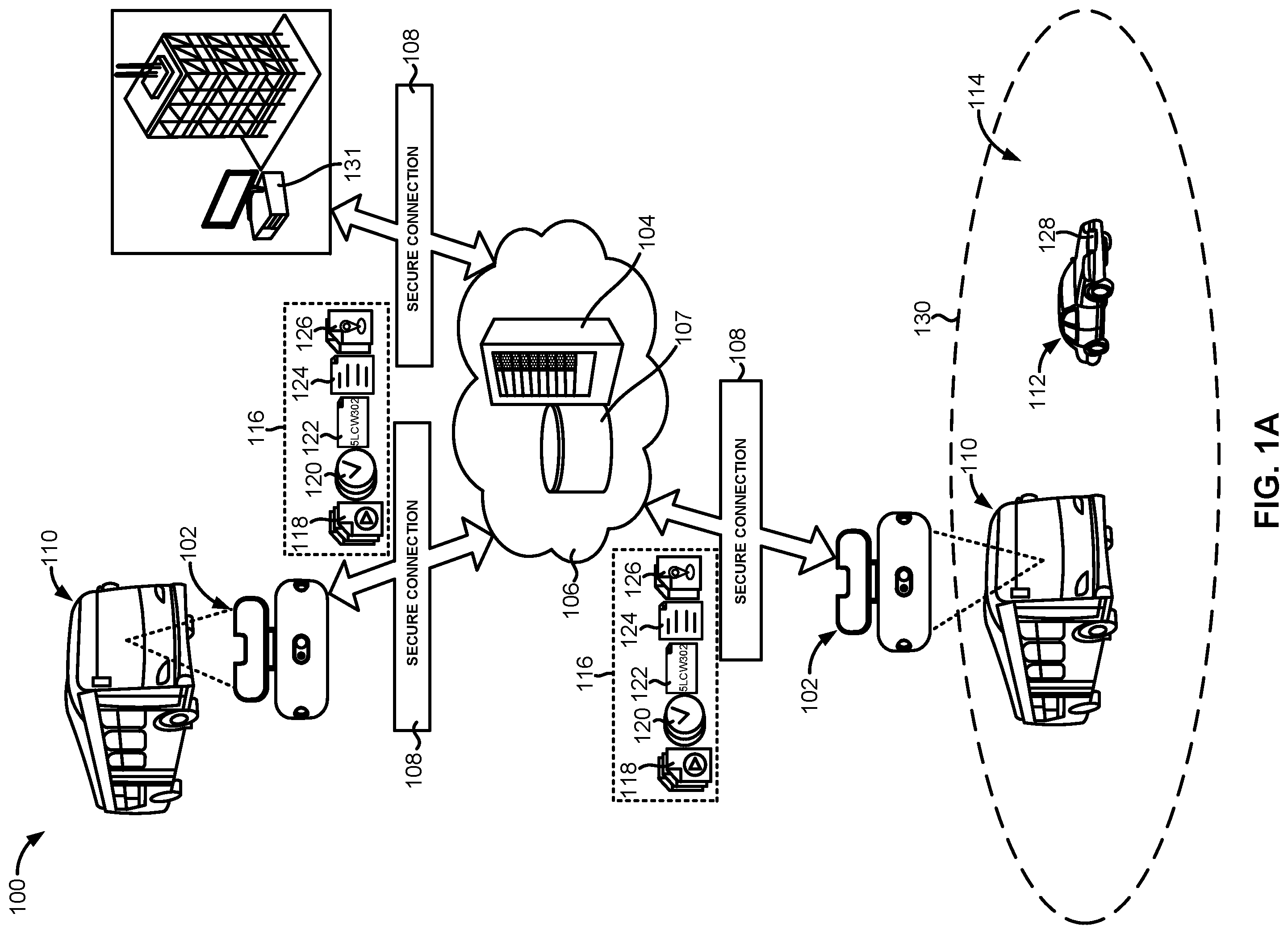 Patent US12333821 Figure 1 – Systems and methods for enforcing traffic congestion pricing