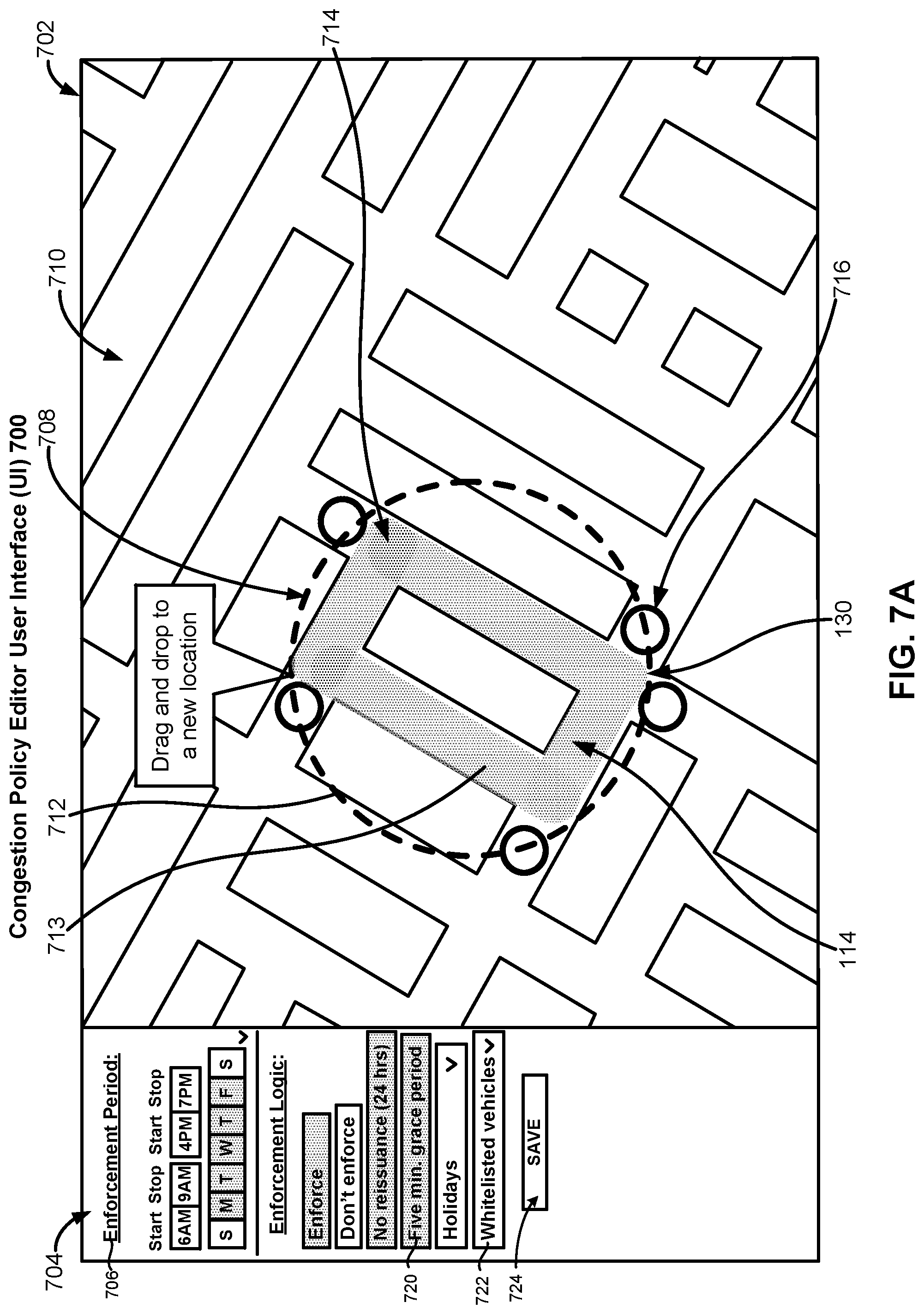 Patent US12333821 Figure 9 – Systems and methods for enforcing traffic congestion pricing