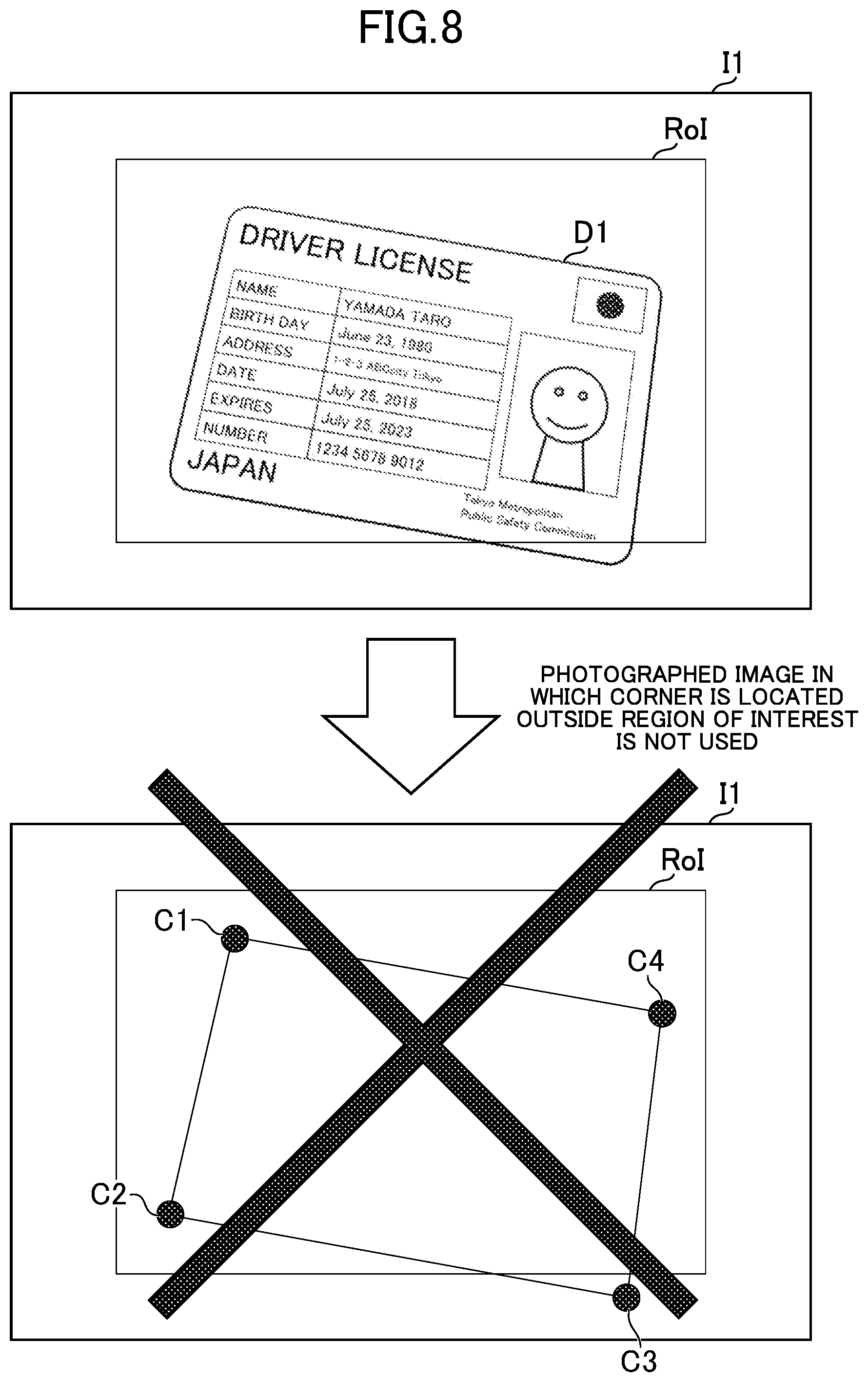 Patent US12333834 Figure 8 – Image processing system, image processing method, and program