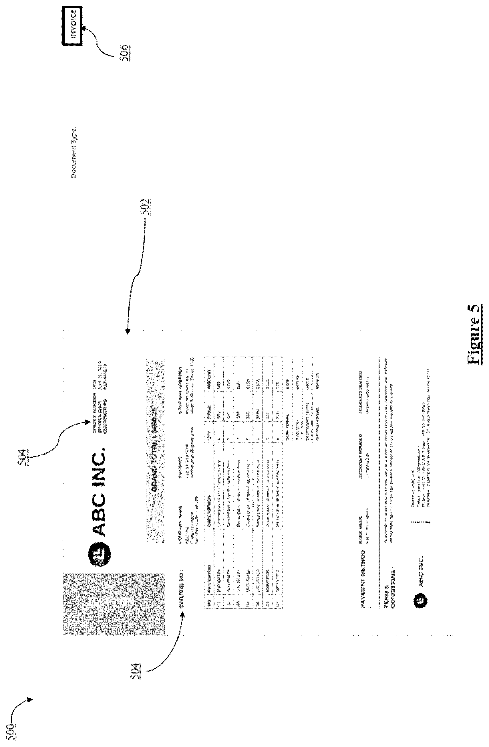 Patent US12333839 Figure 5 – Neural network architecture for classifying documents