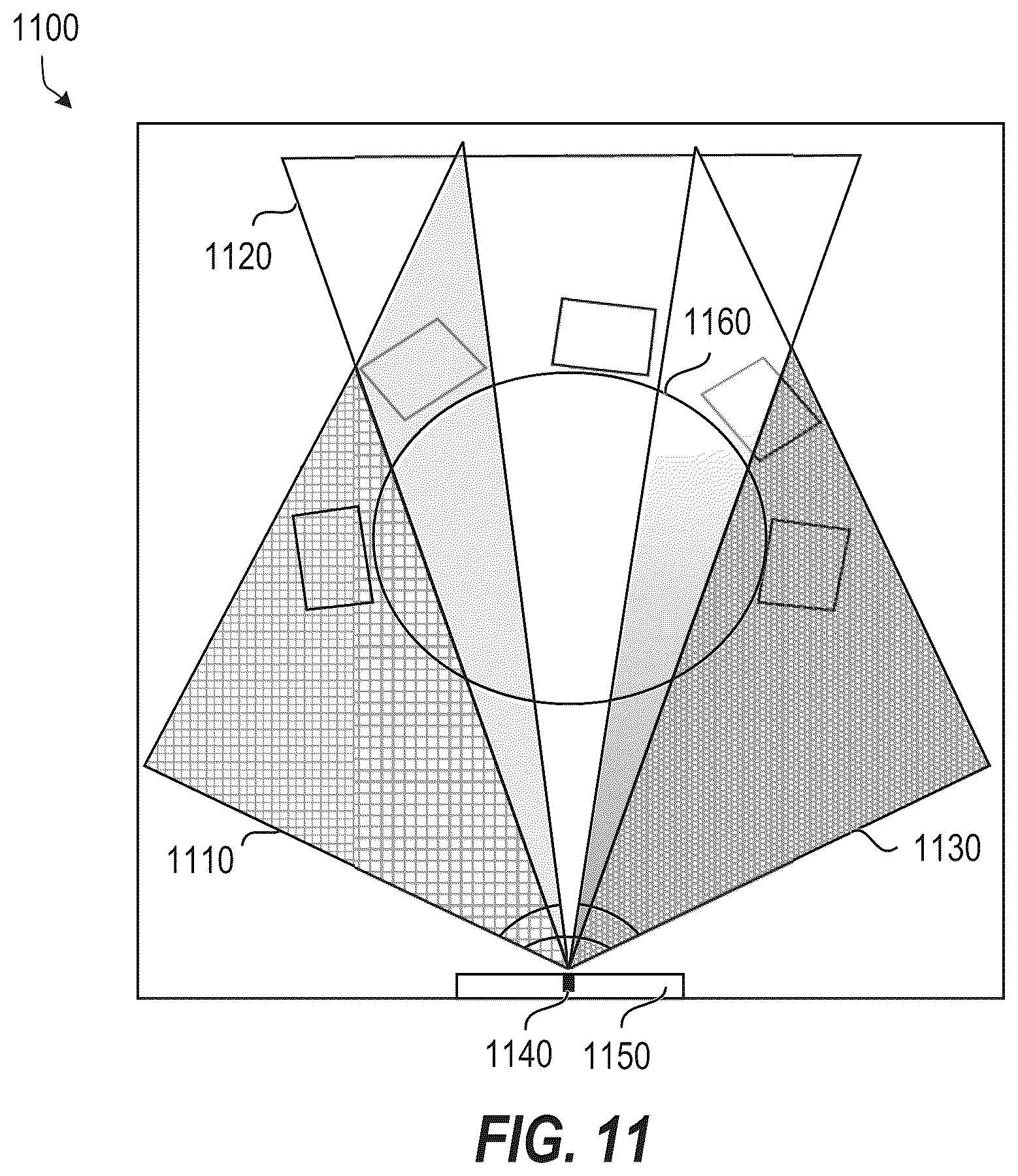 Patent US12333854 Figure 11 – Systems and methods for correlating individuals across outputs of a multi-camera system and framing interactions between meeting participants