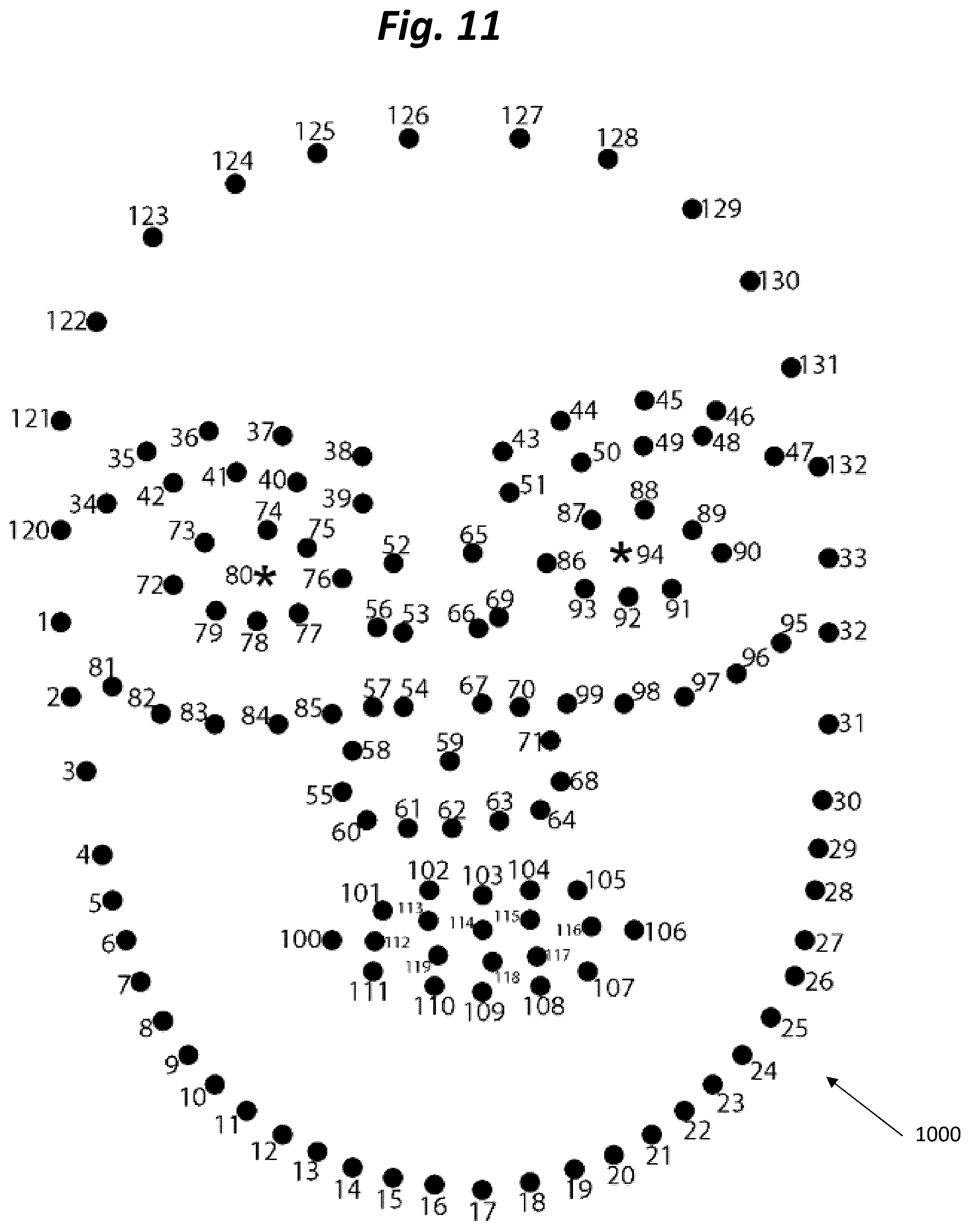 Patent US12333855 Figure 11 – Automated system for generating personalized eyewear recommendations based on fit and style within a purchasing system