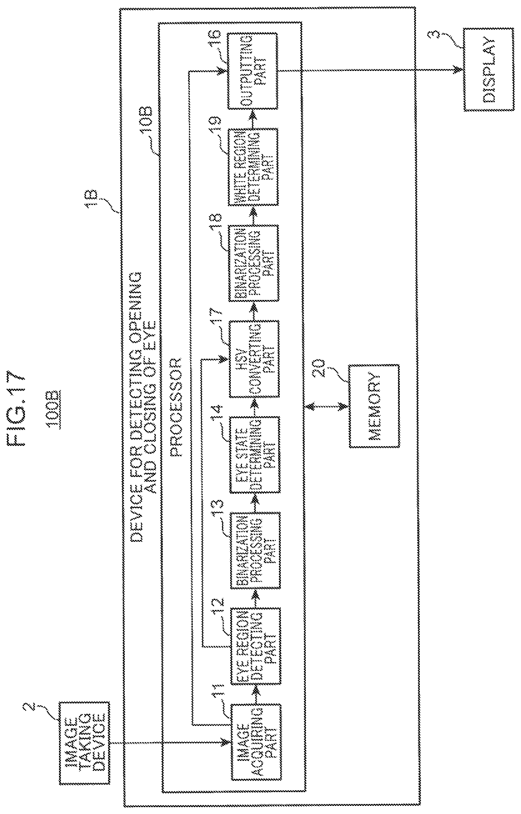 Patent US12333860 Figure 15 – Method for detecting opening and closing of eye, device for detecting opening and closing of eye, and non-transitory computer-readable recording medium recording program for detecting opening and closing of eye