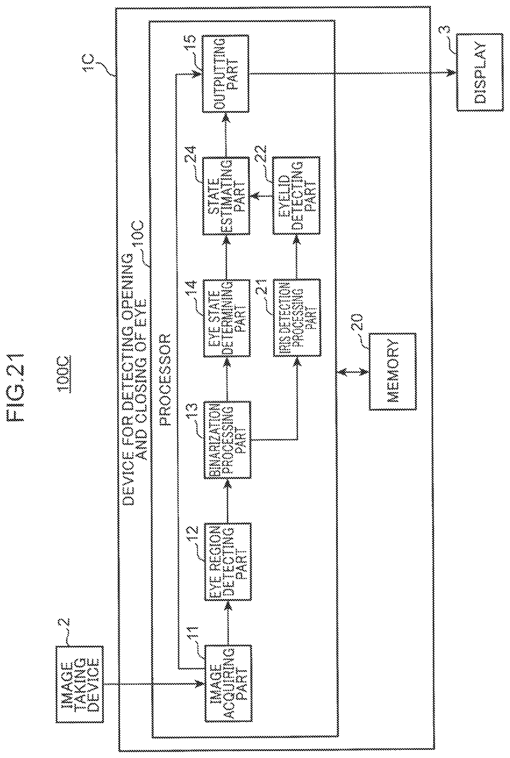 Patent US12333860 Figure 19 – Method for detecting opening and closing of eye, device for detecting opening and closing of eye, and non-transitory computer-readable recording medium recording program for detecting opening and closing of eye