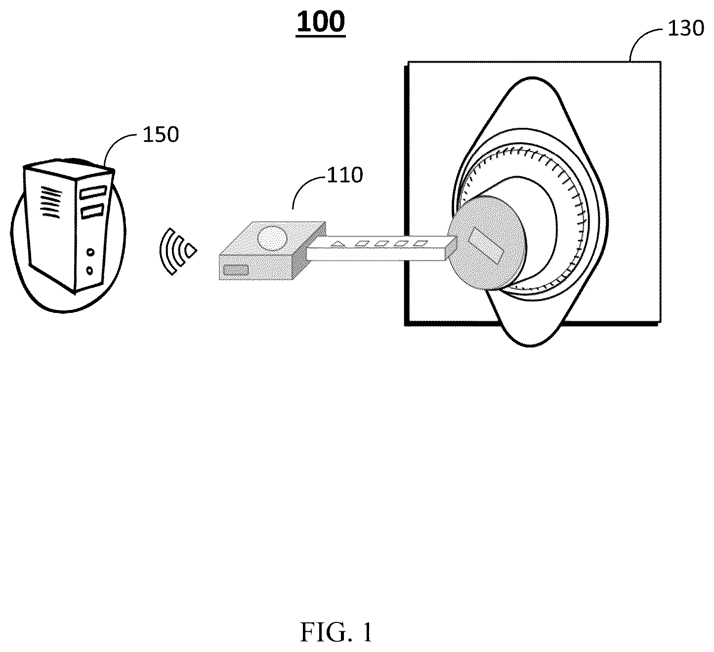 Patent US12333877 Figure 1 – Authorization and unlocking method and system for a door lock, electronic device, and computer-readable storage medium