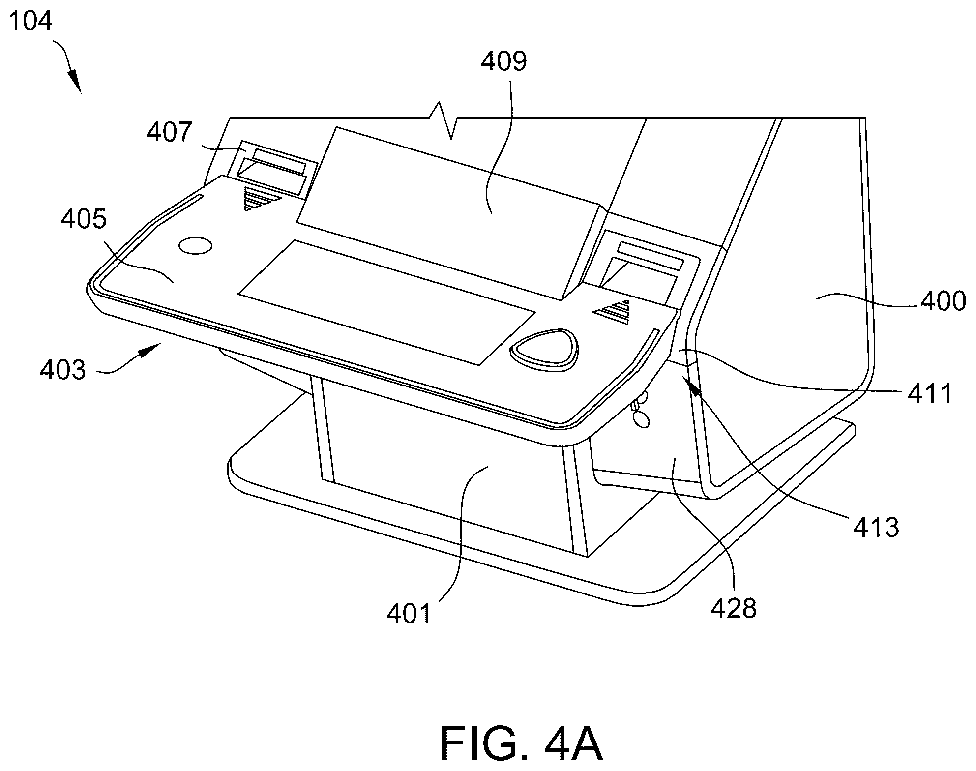 Patent US12333884 Figure 6 – Enclosure assembly for housing a bank notes acceptor within an electronic gaming machine