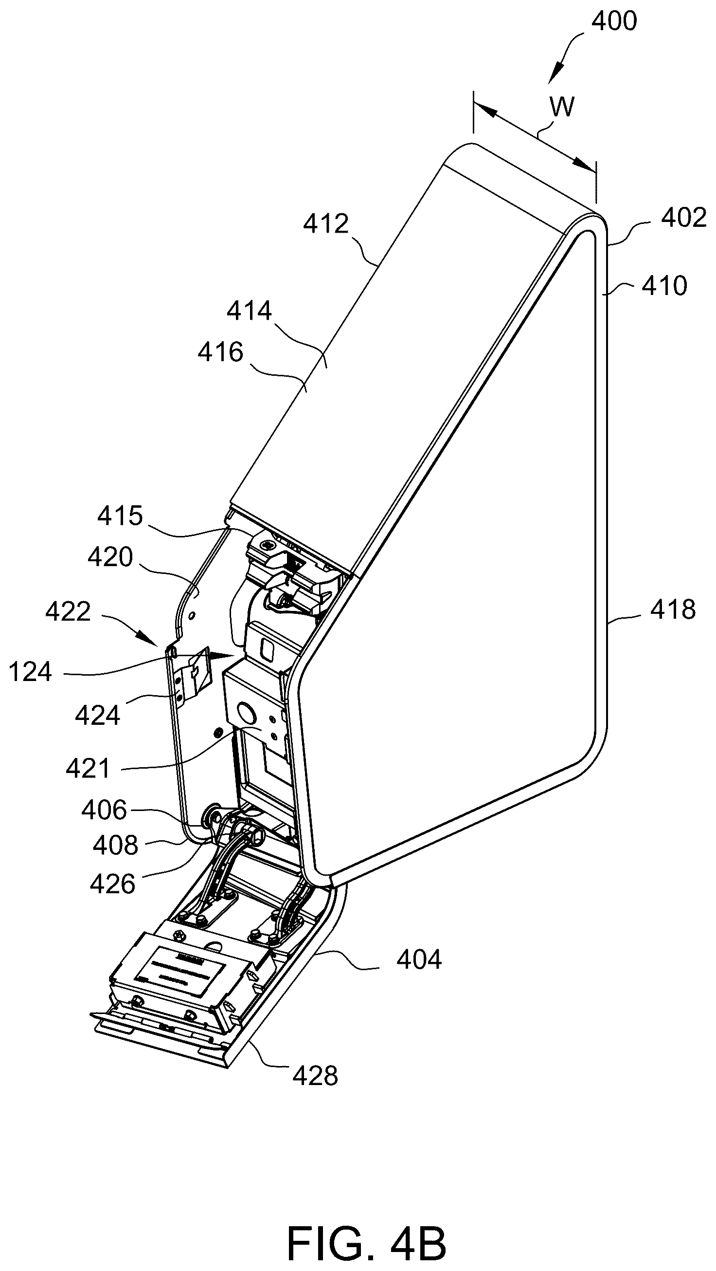 Patent US12333884 Figure 7 – Enclosure assembly for housing a bank notes acceptor within an electronic gaming machine