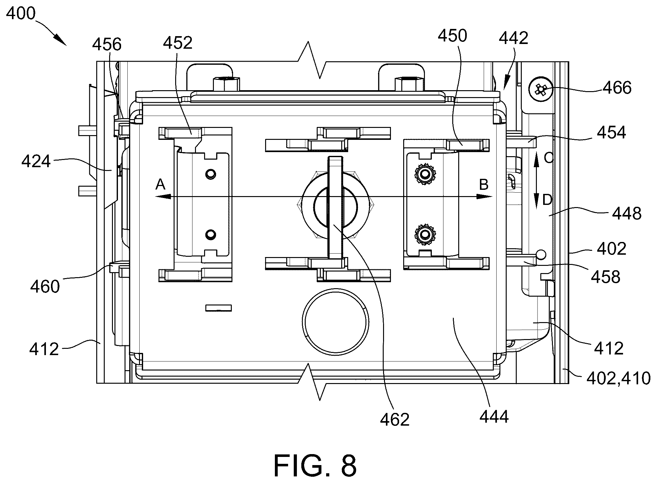 Patent US12333884 Figure 11 – Enclosure assembly for housing a bank notes acceptor within an electronic gaming machine