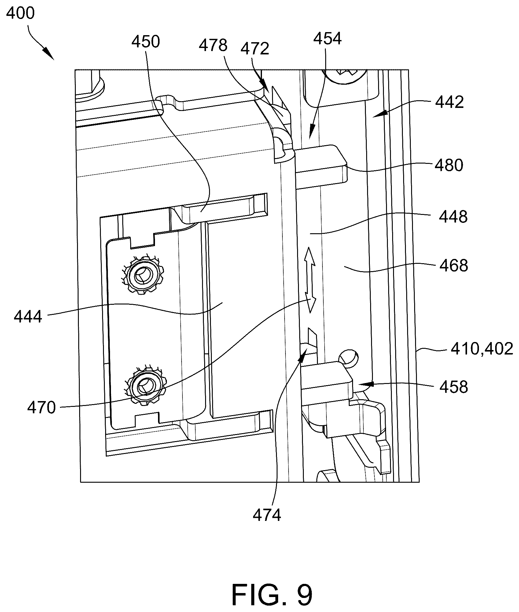 Patent US12333884 Figure 12 – Enclosure assembly for housing a bank notes acceptor within an electronic gaming machine