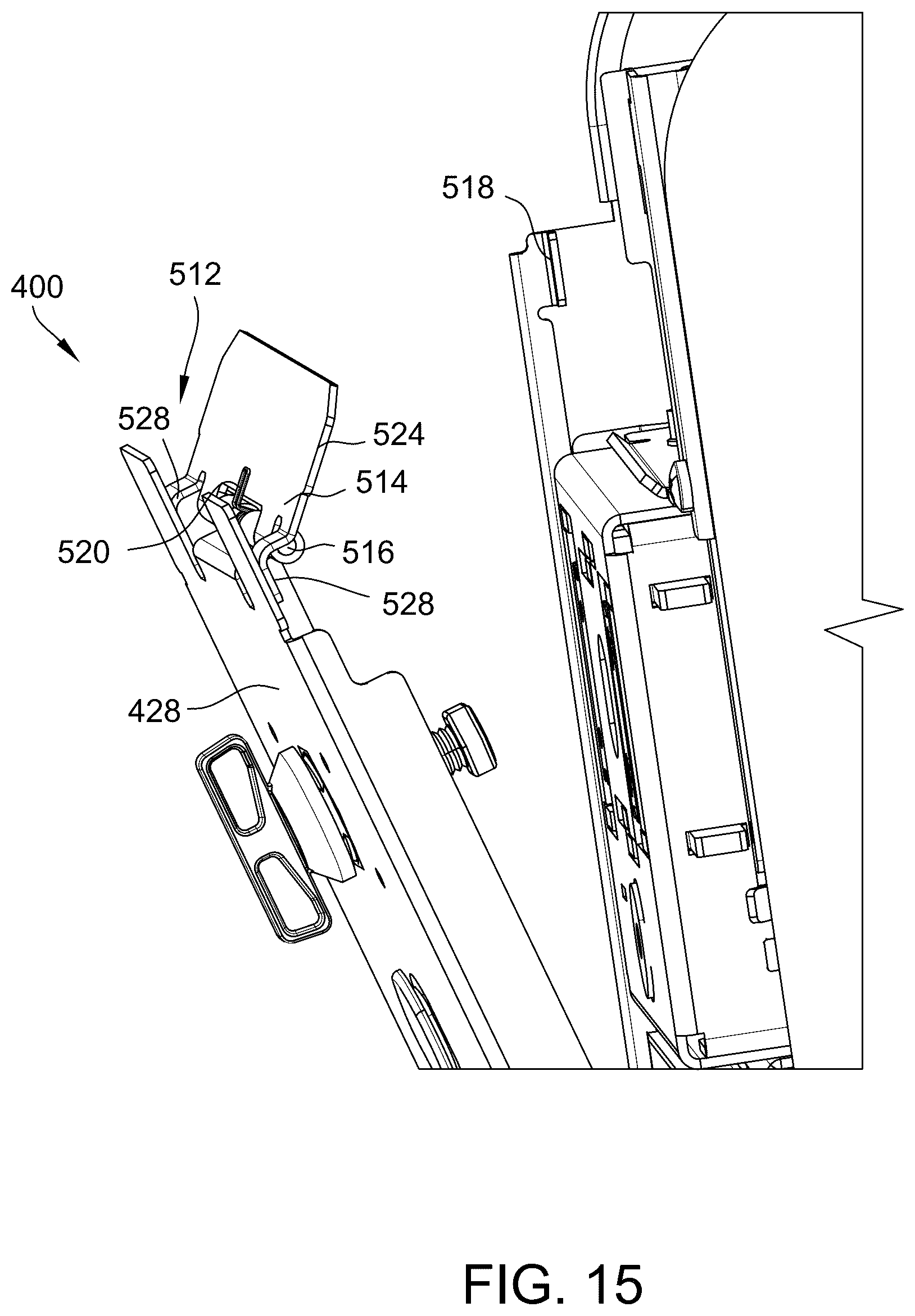 Patent US12333884 Figure 18 – Enclosure assembly for housing a bank notes acceptor within an electronic gaming machine