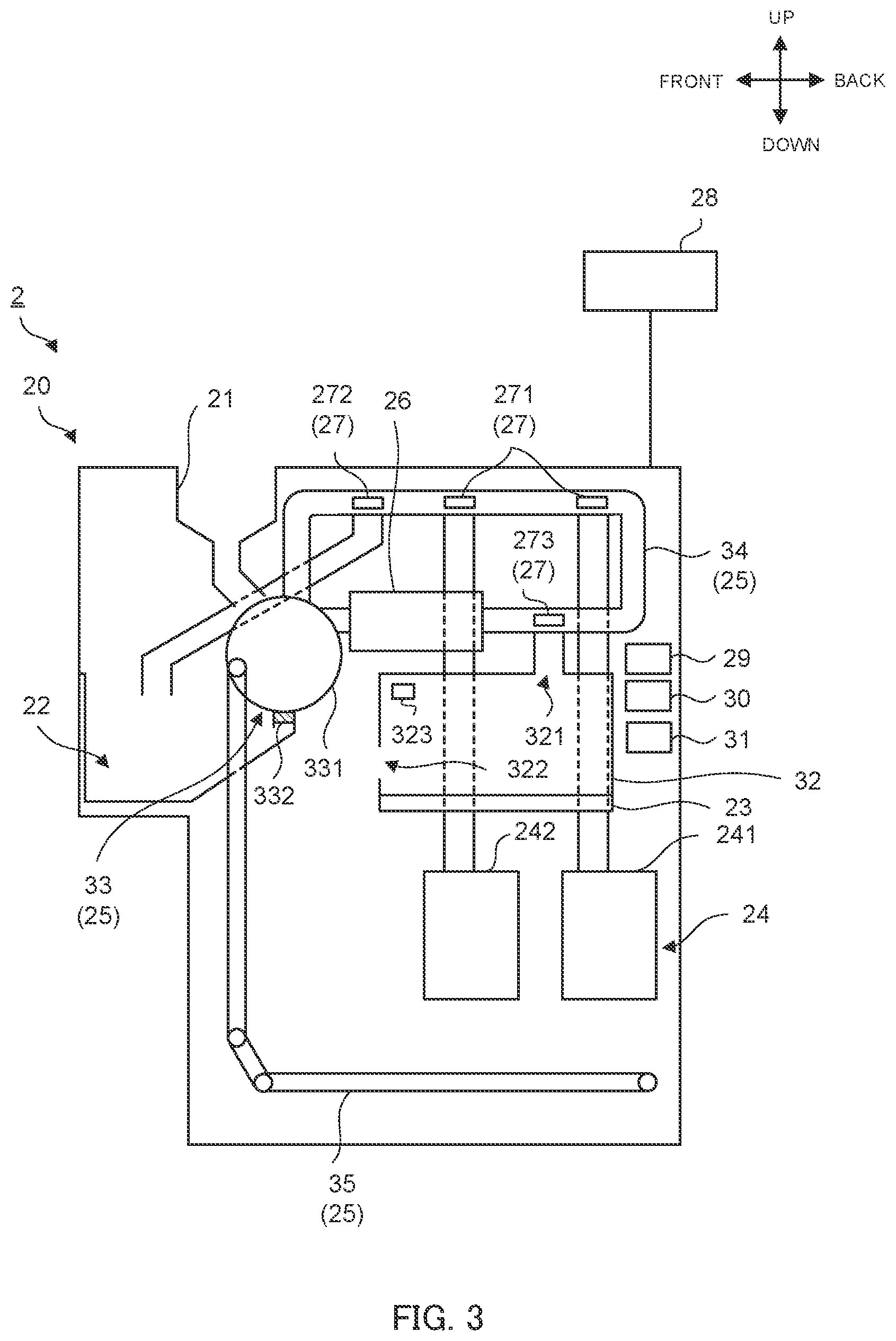 Patent US12333885 Figure 2 – Money handling apparatus and money handling method