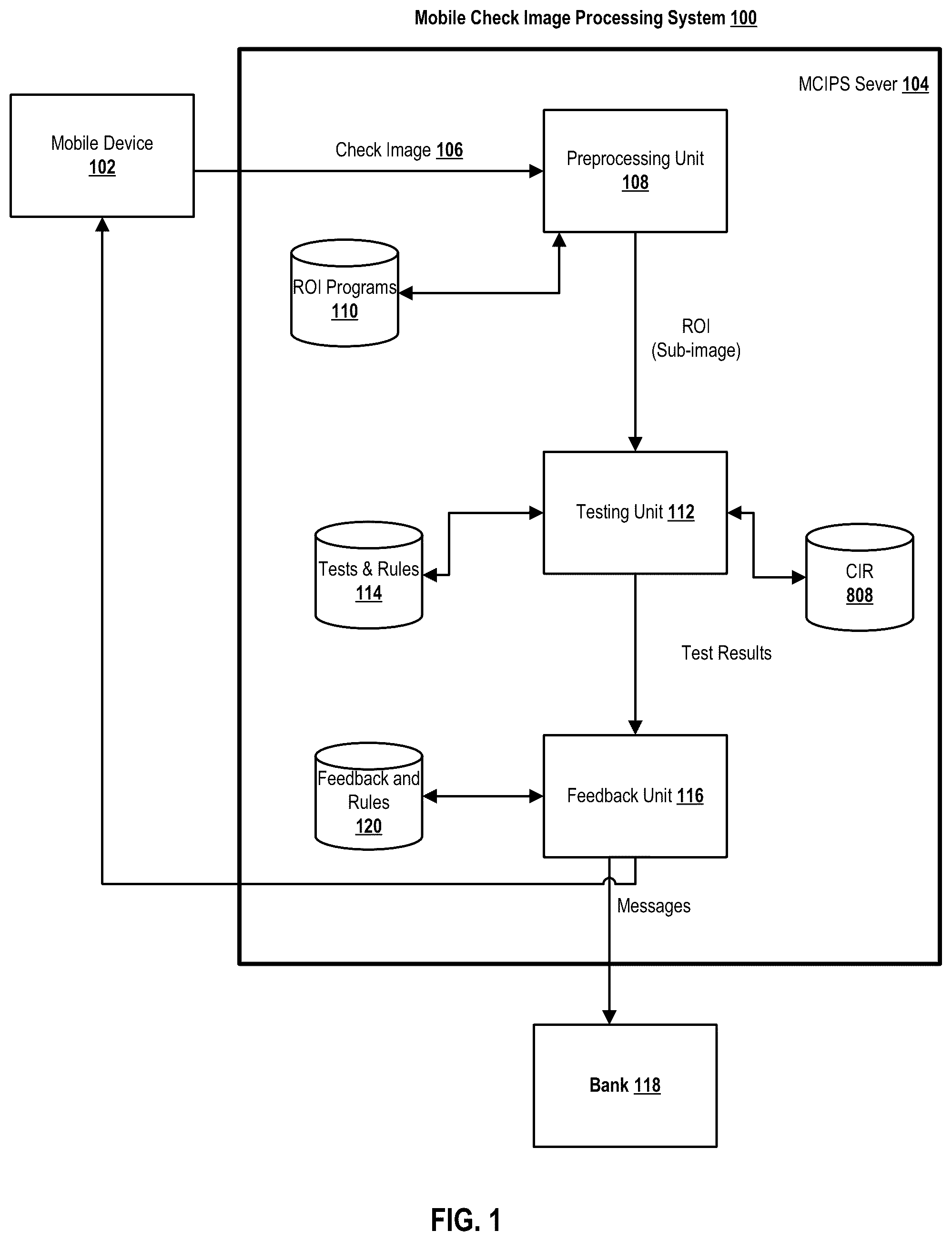Patent US12333888 Figure 1 – Systems and methods for updating an image registry for use in fraud detection related to financial documents