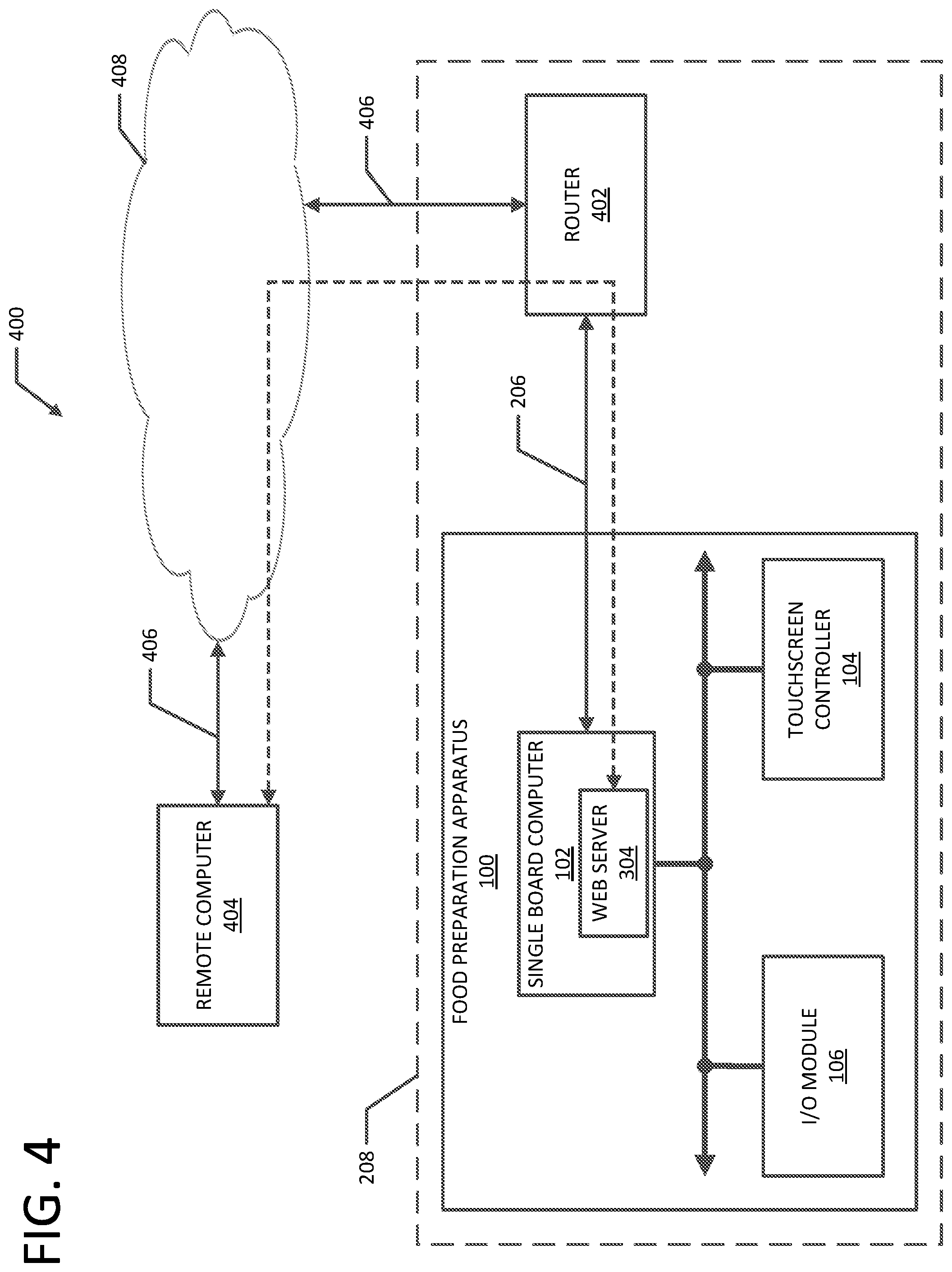 Patent US12333889 Figure 4 – Food preparation apparatus having a virtual data bus