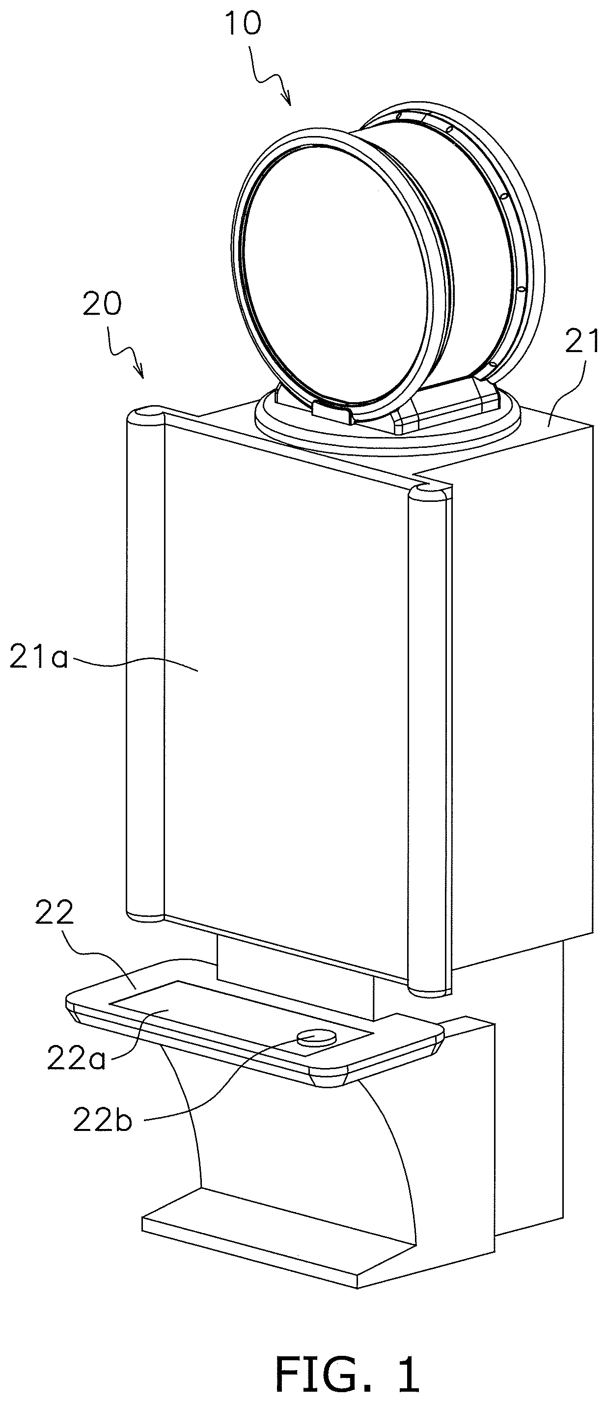Patent US12333892 Figure 1 – Illumination device and gaming machine equipped with same