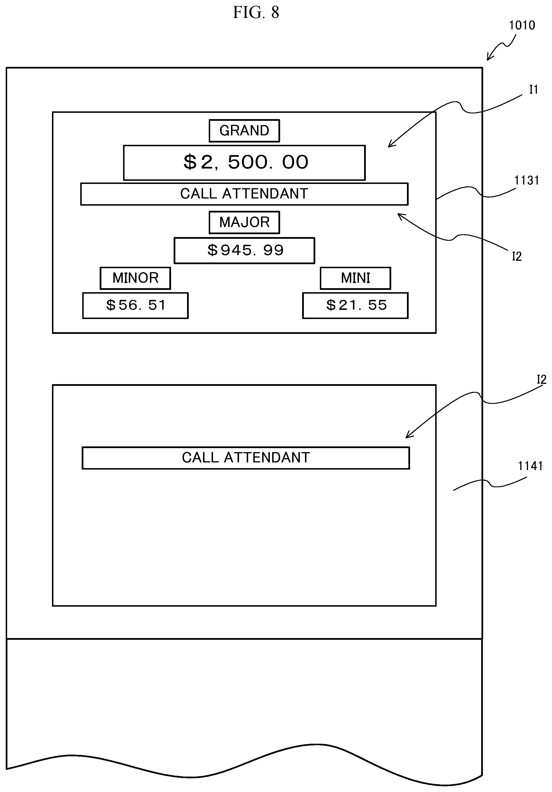 Patent US12333900 Figure 8 – Information processing device and payout management system